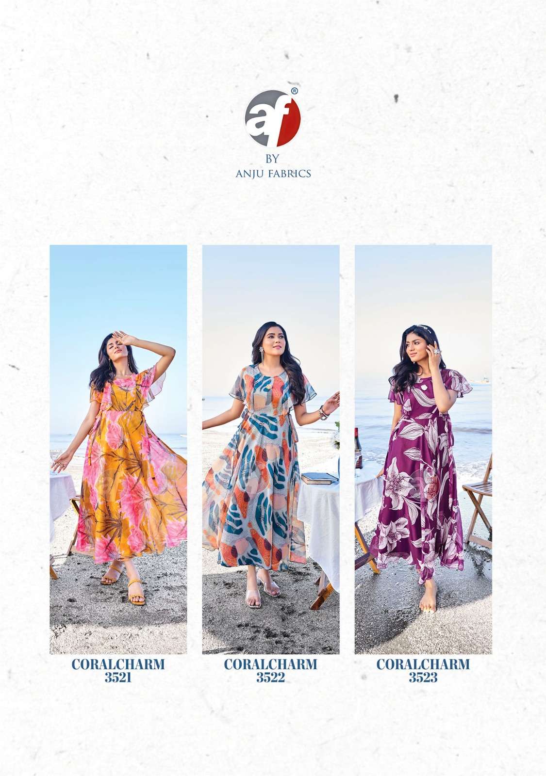 Anju Fabrics Coral Charm vol -4 Kurti Wholesale catalog