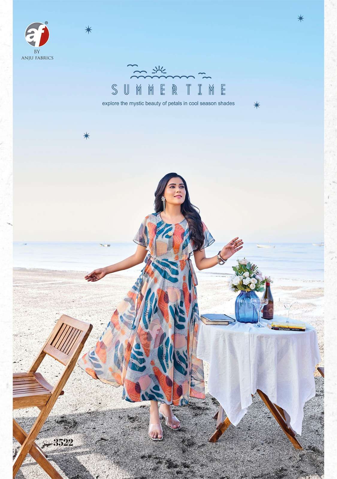 Anju Fabrics Coral Charm vol -4 Kurti Wholesale catalog