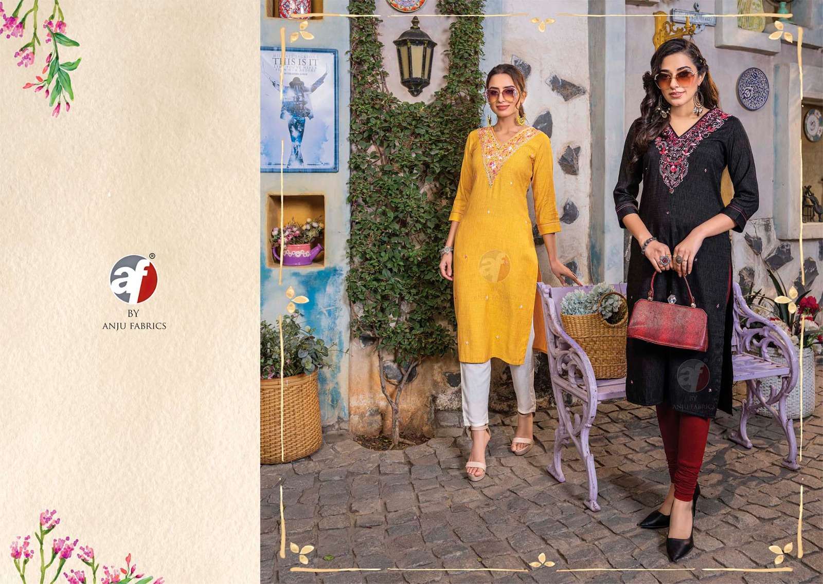 Anju Fabrics Crazy vol -6 Kurti Wholesale catalog