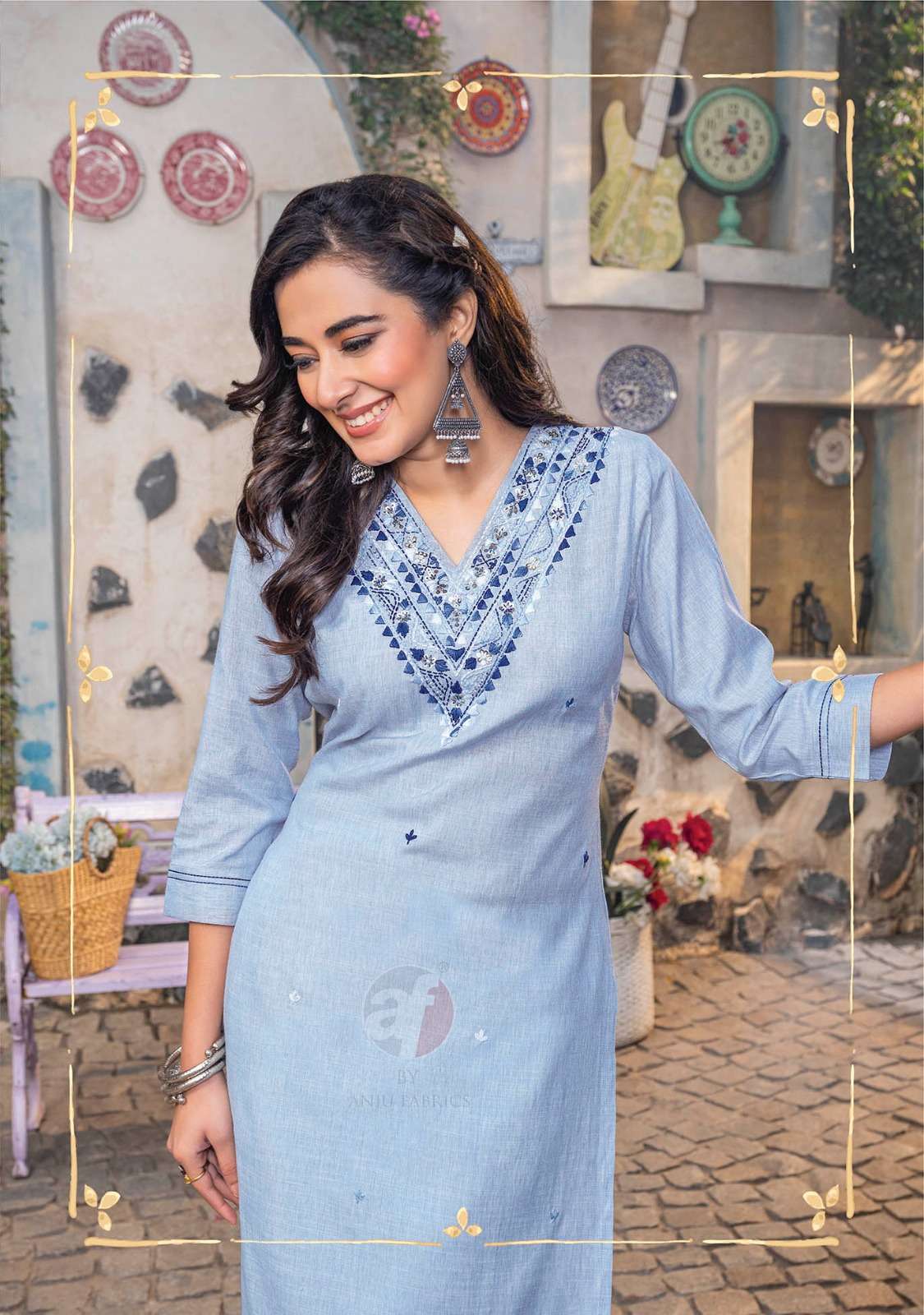 Anju Fabrics Crazy vol -6 Kurti Wholesale catalog