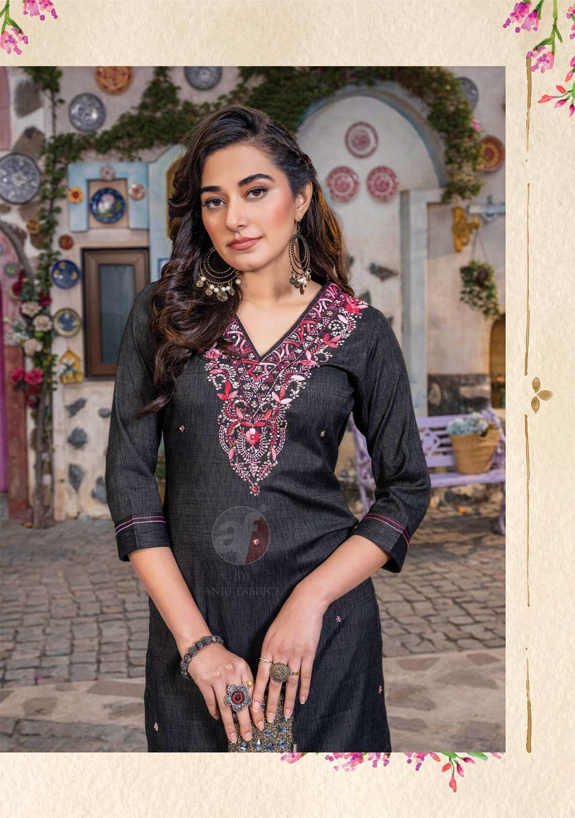 Anju Fabrics Crazy vol -6 Kurti Wholesale catalog