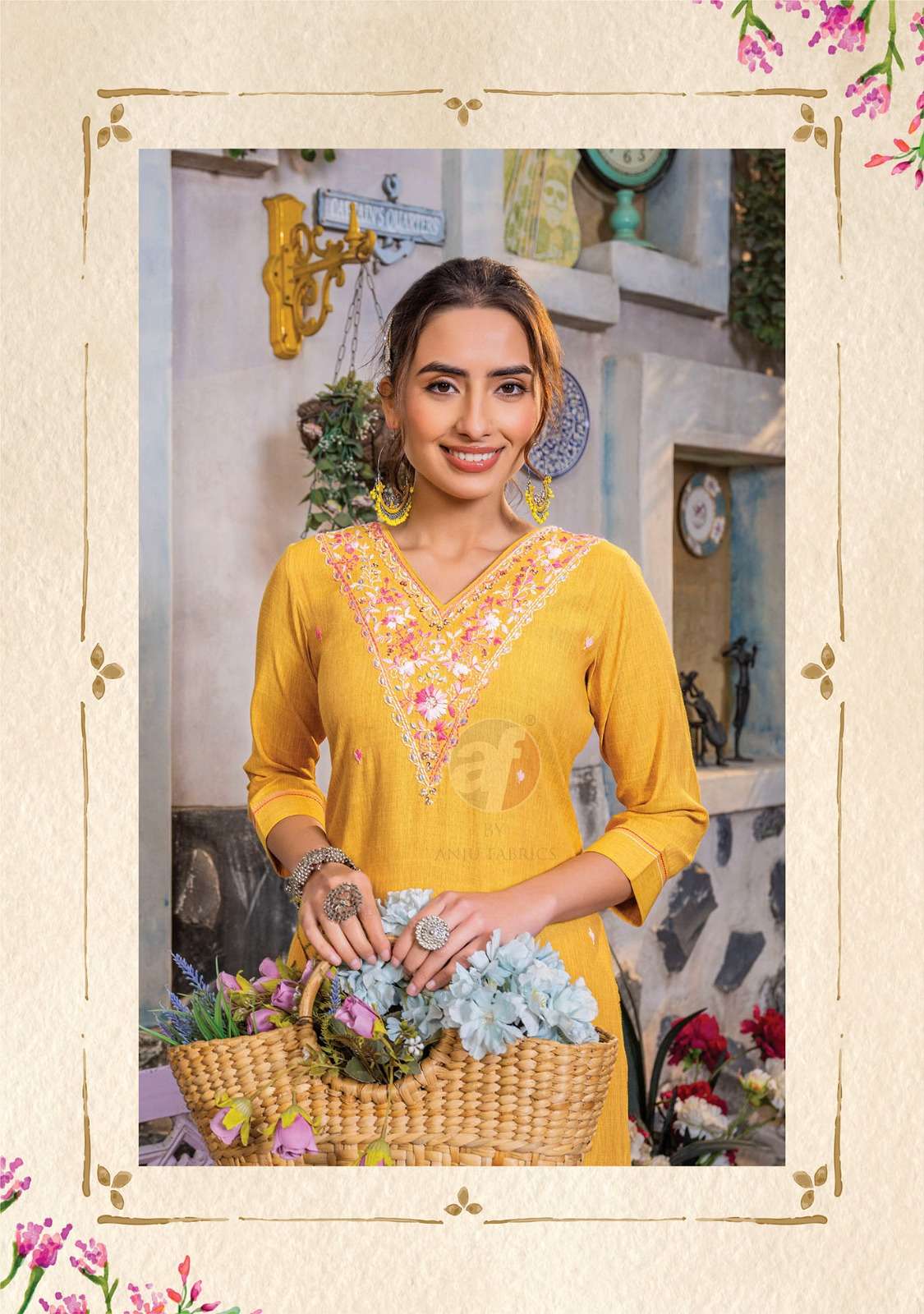 Anju Fabrics Crazy vol -6 Kurti Wholesale catalog