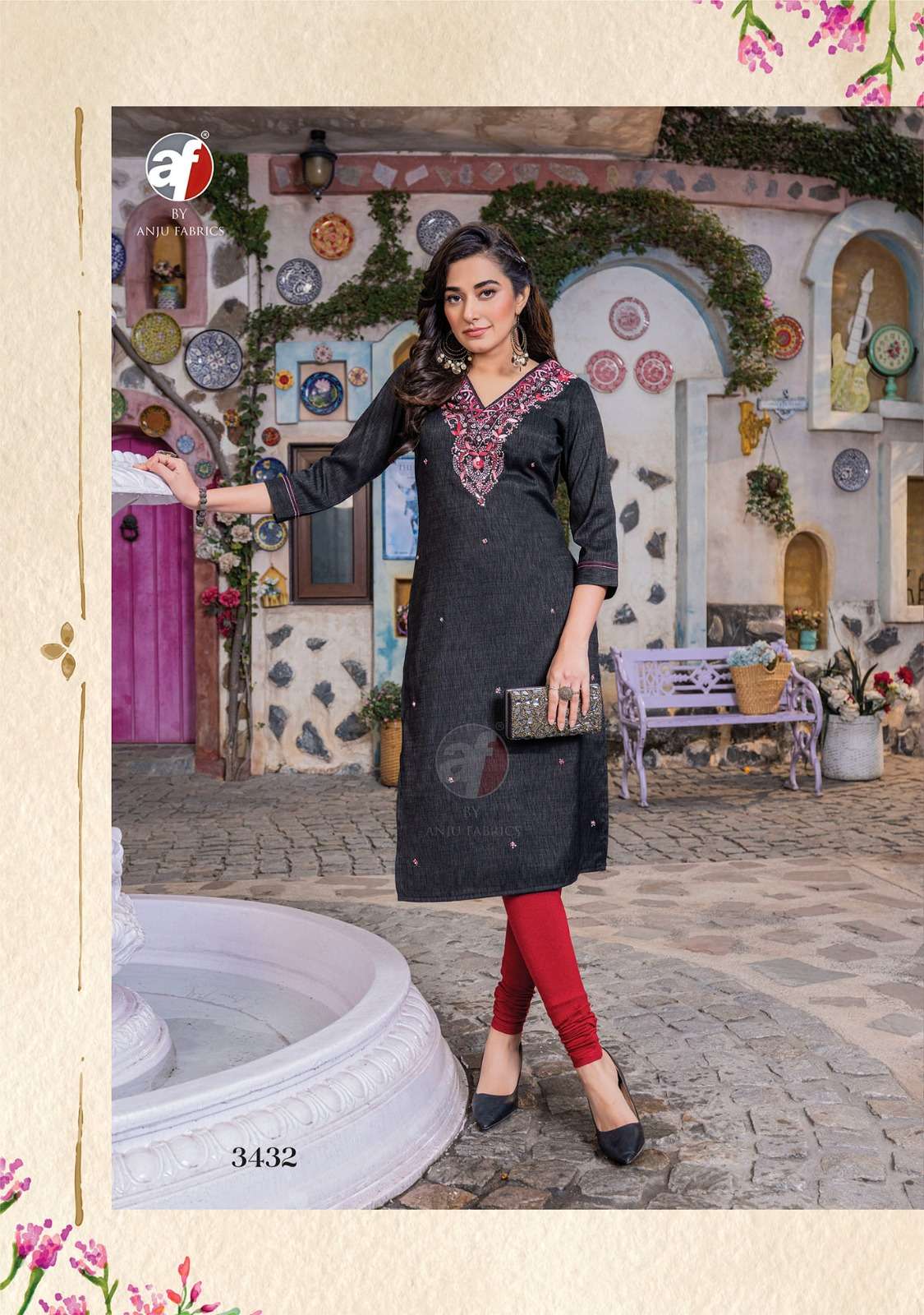 Anju Fabrics Crazy vol -6 Kurti Wholesale catalog