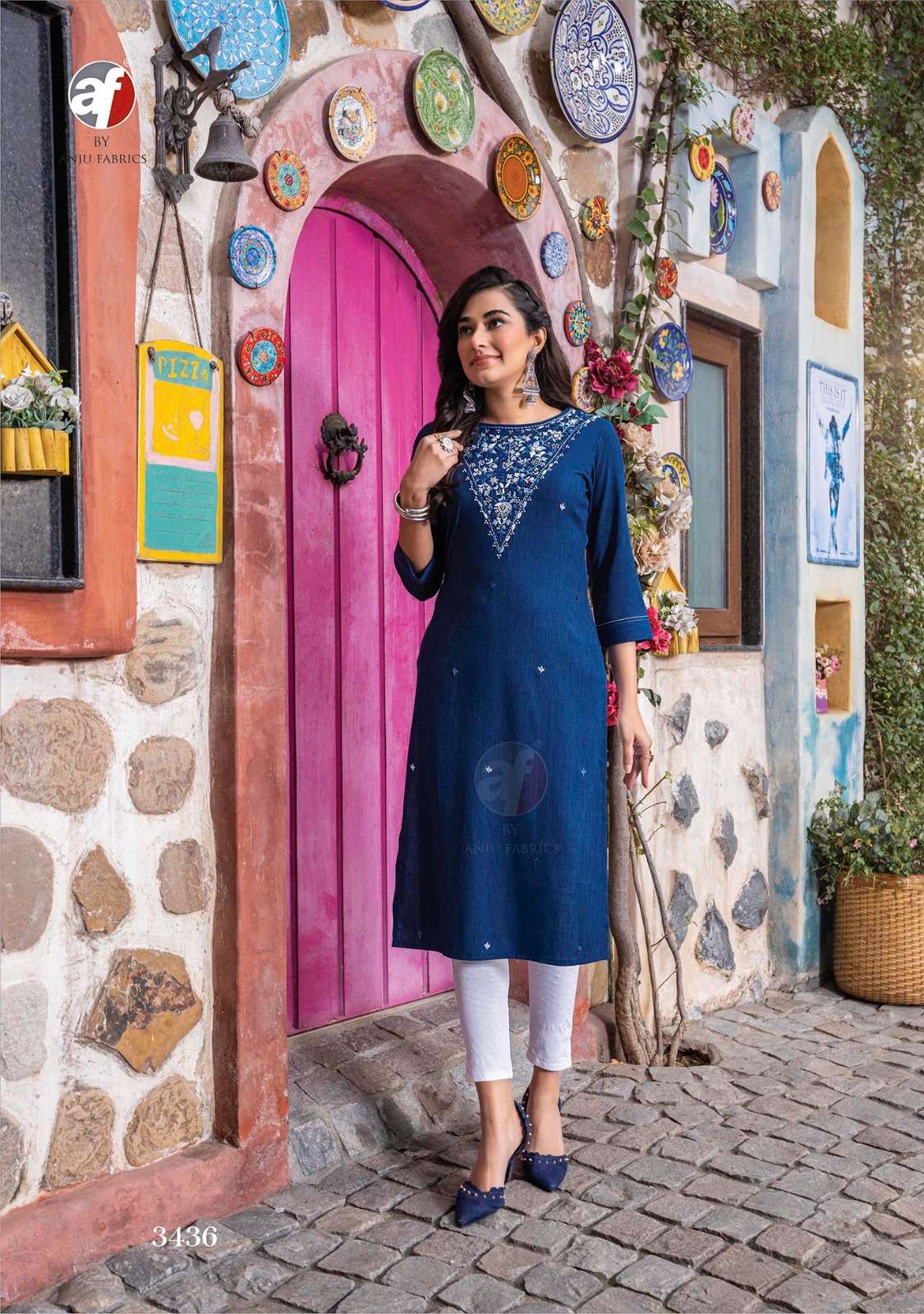 Anju Fabrics Crazy vol -6 Kurti Wholesale catalog