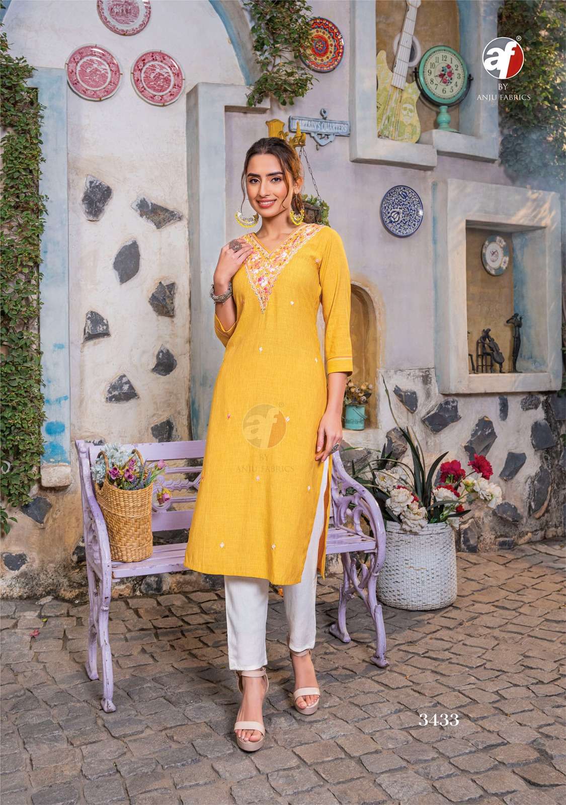 Anju Fabrics Crazy vol -6 Kurti Wholesale catalog