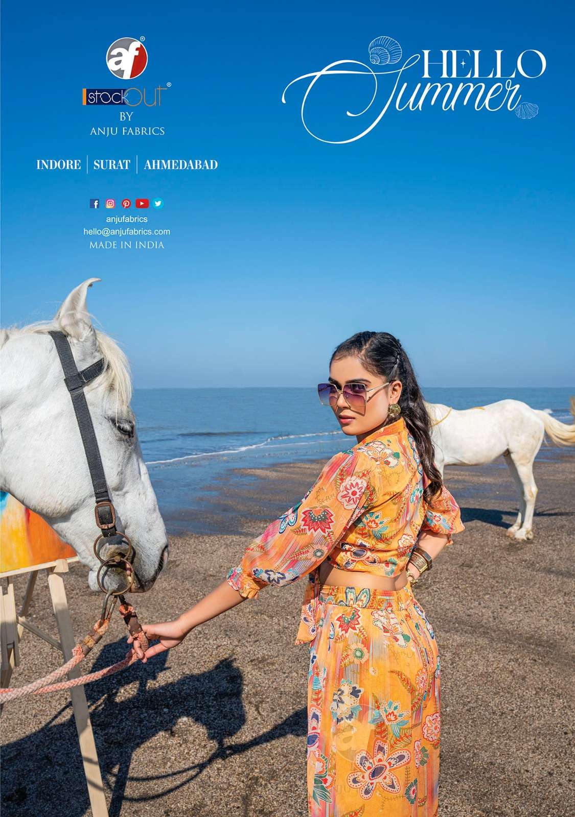 Anju Fabrics Hello Summer Kurti Wholesale catalog