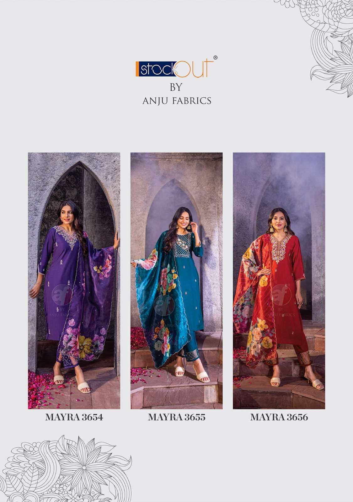 Anju Fabrics Mayra Kurti Wholesale catalog