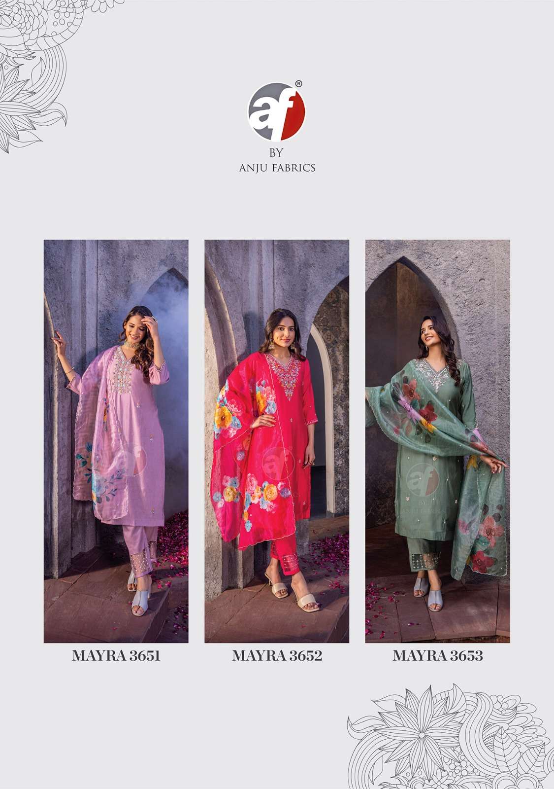 Anju Fabrics Mayra Kurti Wholesale catalog