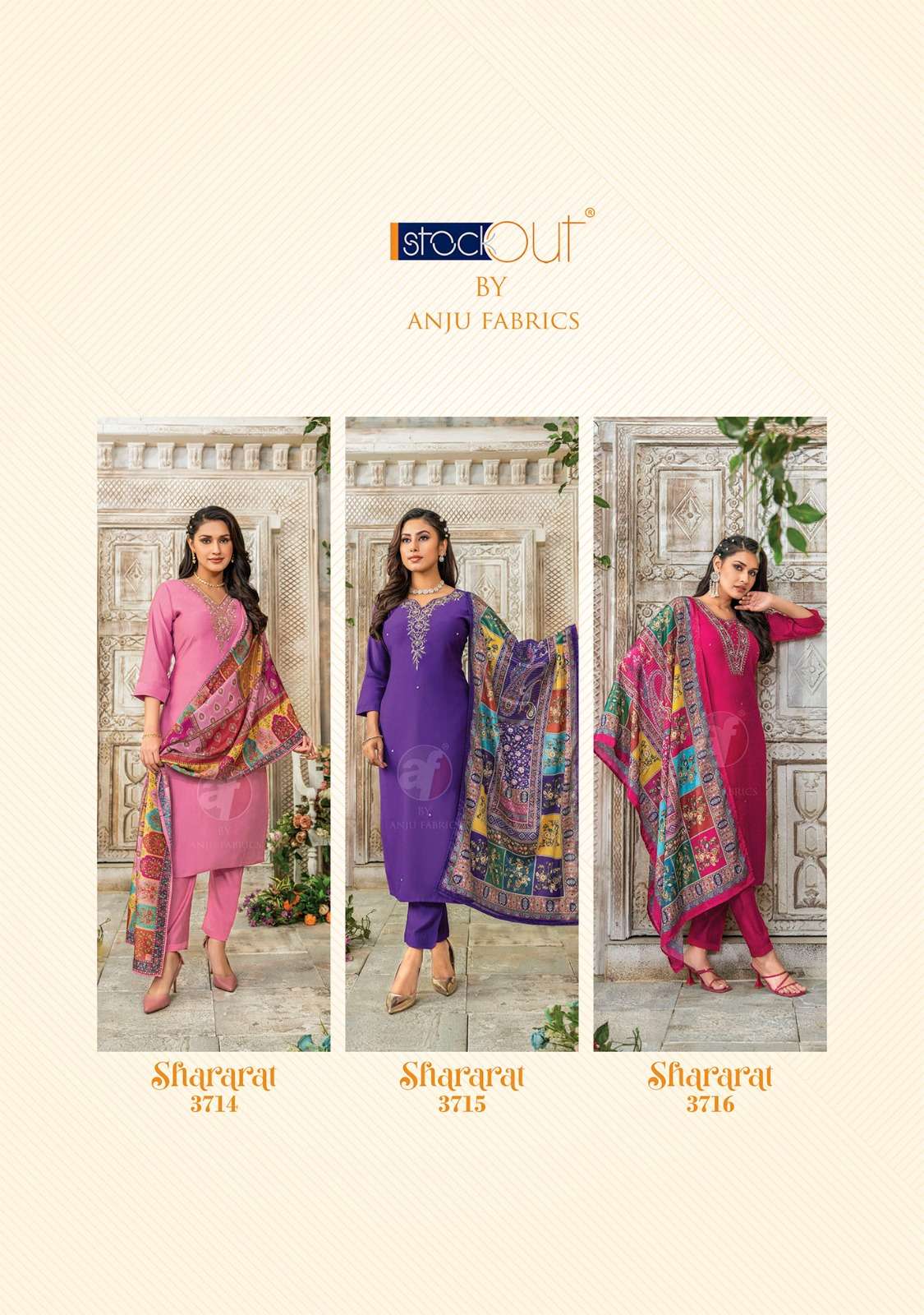 Anju Fabrics Shararat vol -6 Kurti Wholesale catalog