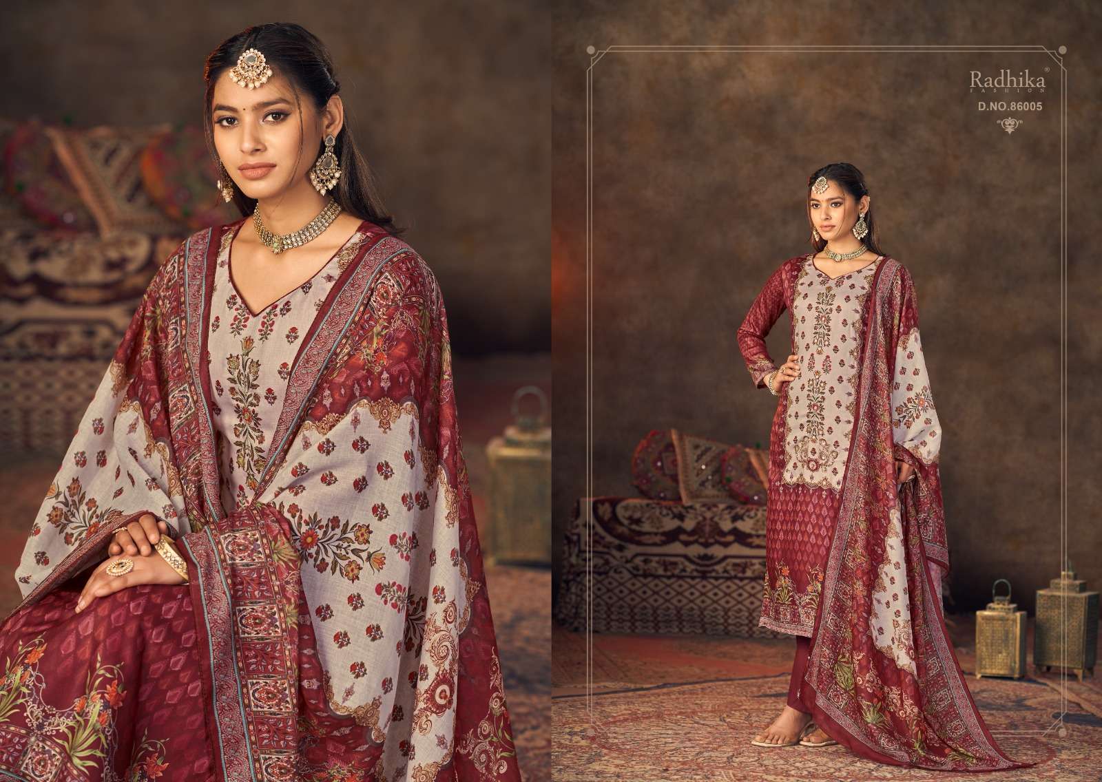 Azara QURBAT Jam cotton Dress Materials Wholesale catalog