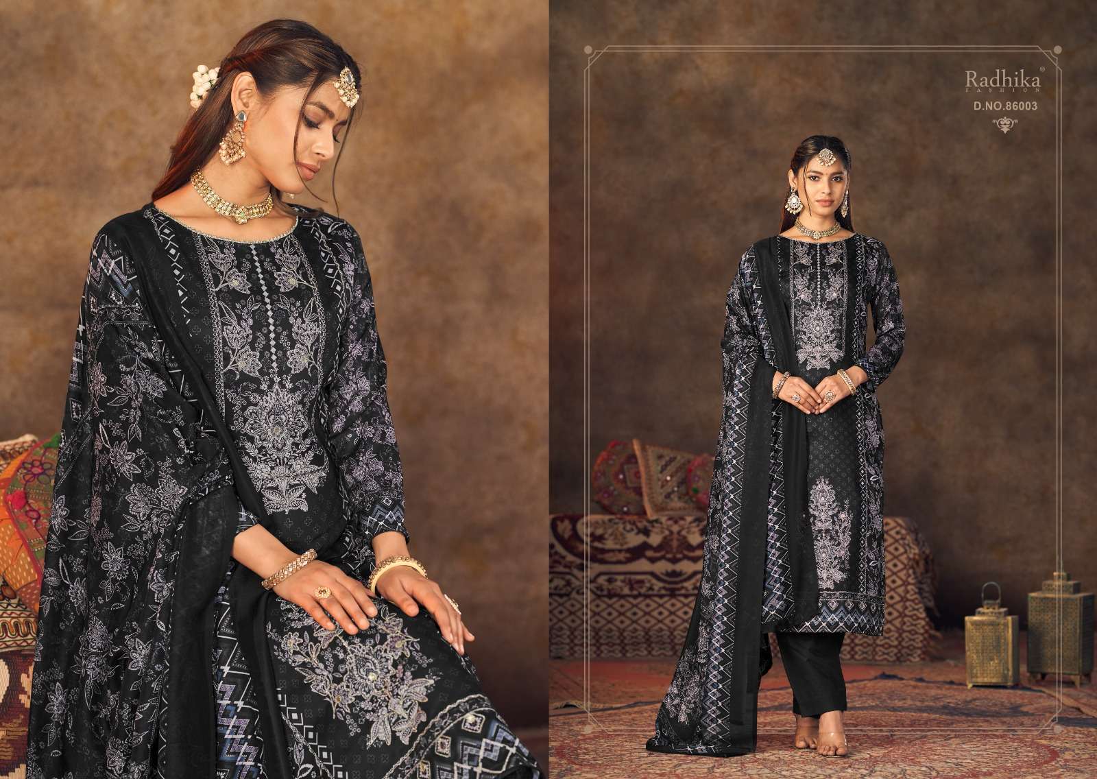 Azara QURBAT Jam cotton Dress Materials Wholesale catalog