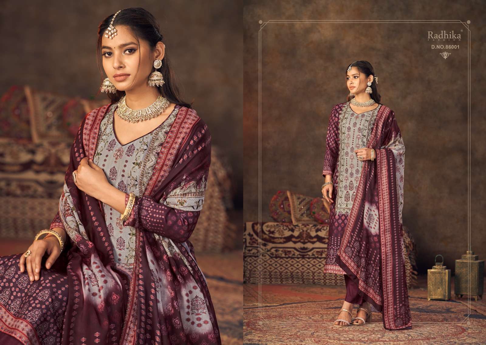 Azara QURBAT Jam cotton Dress Materials Wholesale catalog