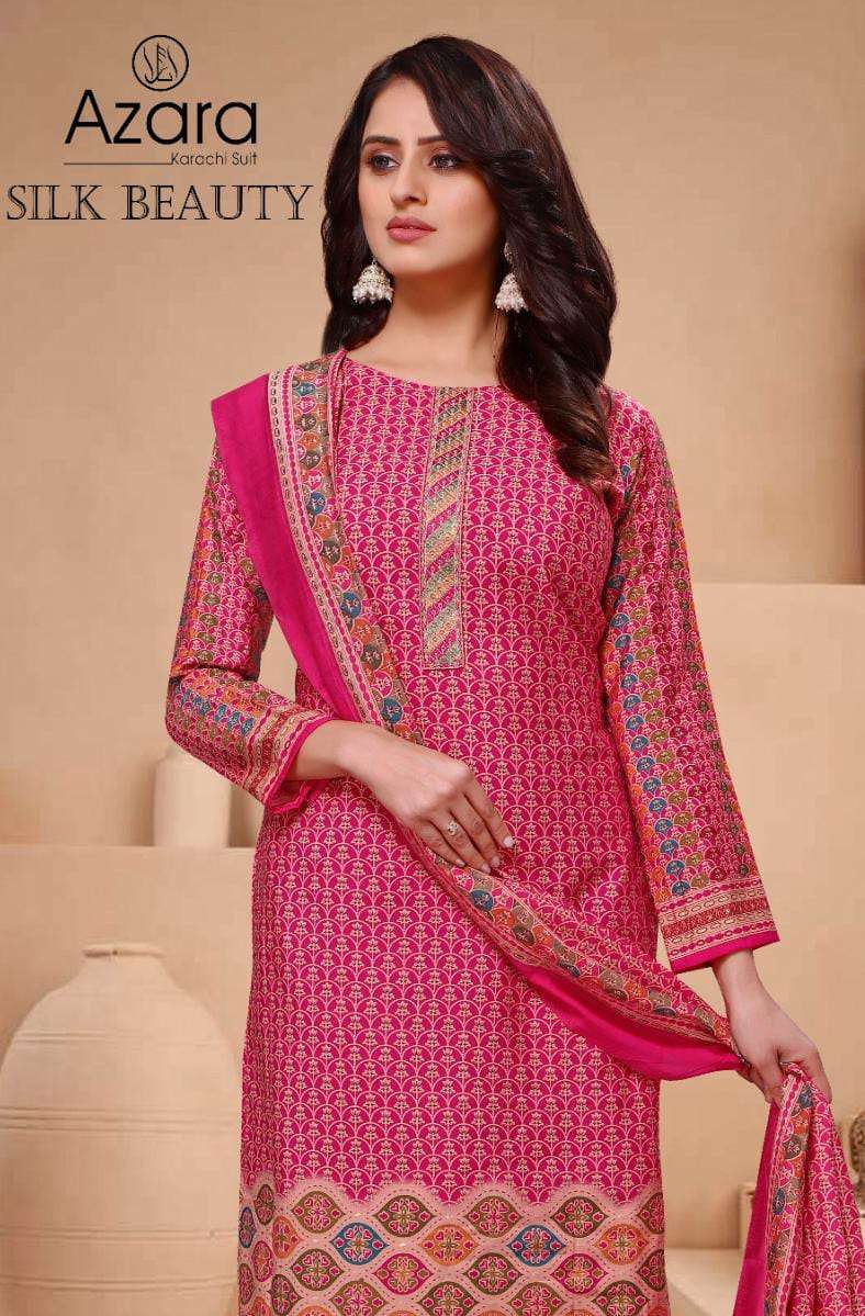 Azara SILK BEAUTY Dress Materials Wholesale catalog