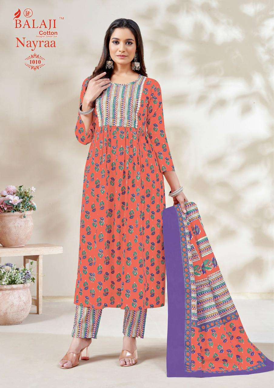 Balaji Nayra Vol-1 – Nayra Kurti Pant With Dupatta Wholesale Catalog