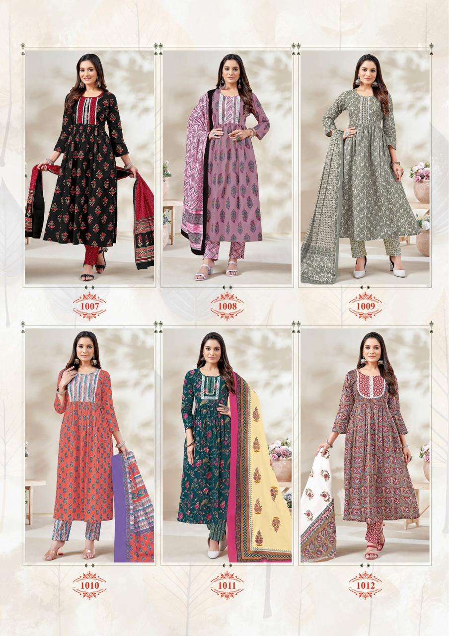 Balaji Nayra Vol-1 – Nayra Kurti Pant With Dupatta Wholesale Catalog