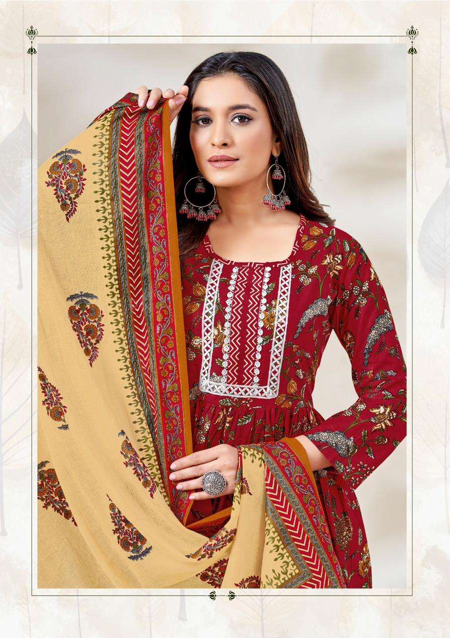 Balaji Nayra Vol-1 – Nayra Kurti Pant With Dupatta Wholesale Catalog
