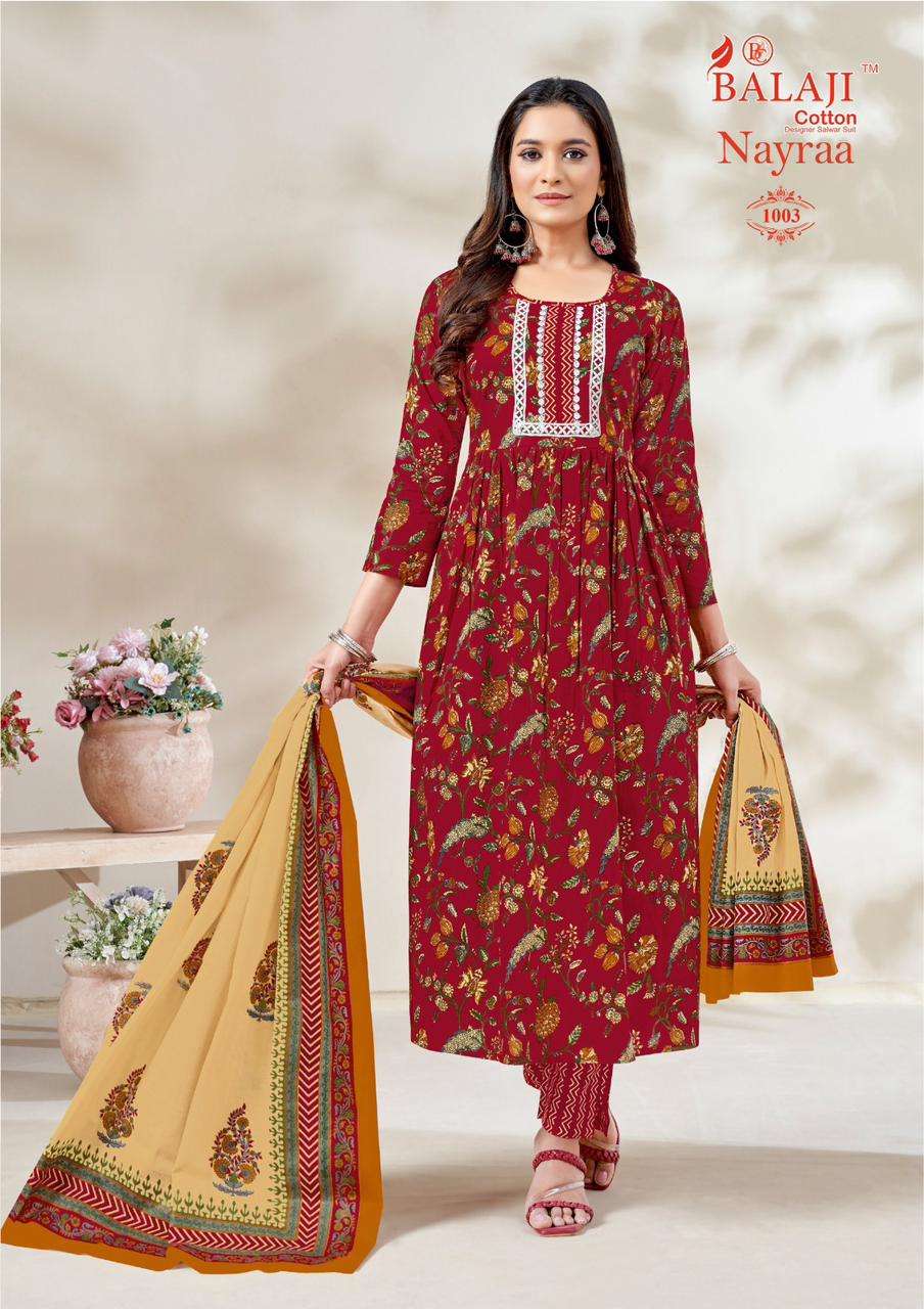 Balaji Nayra Vol-1 – Nayra Kurti Pant With Dupatta Wholesale Catalog