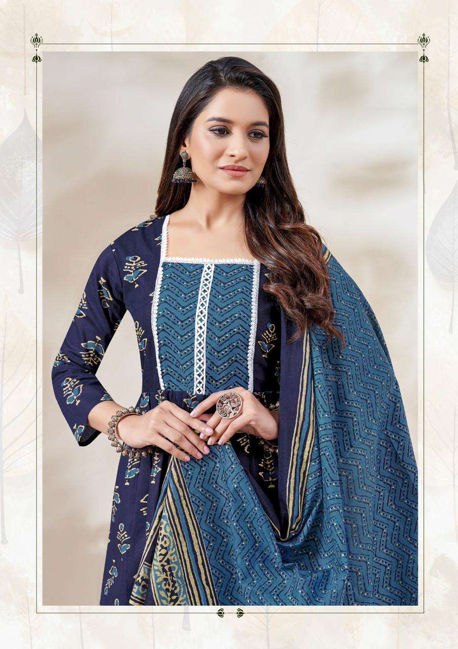 Balaji Nayra Vol-1 – Nayra Kurti Pant With Dupatta Wholesale Catalog