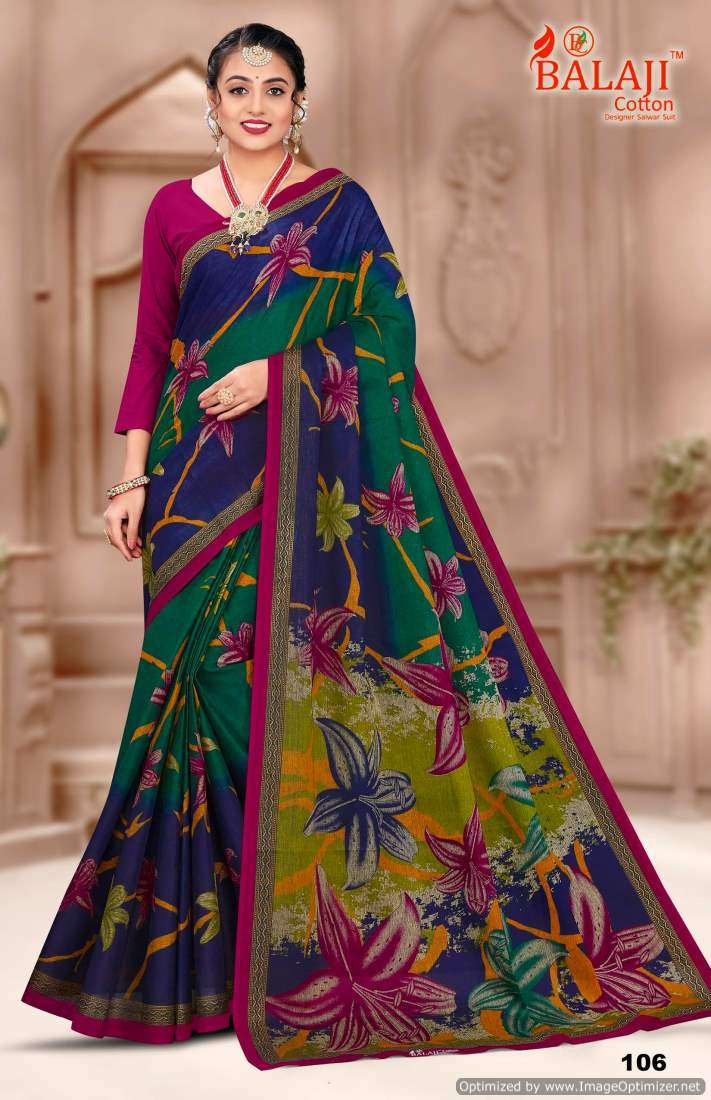 Balaji Rich Masleen vol-1 – Cotton Sarees - Wholesale Catalog