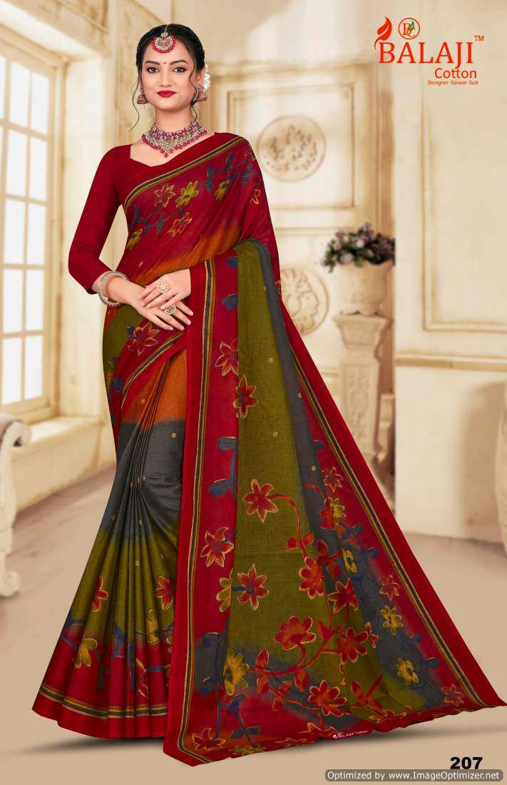 Balaji South Masleen Vol-2 – Cotton Sarees - Wholesale Catalog