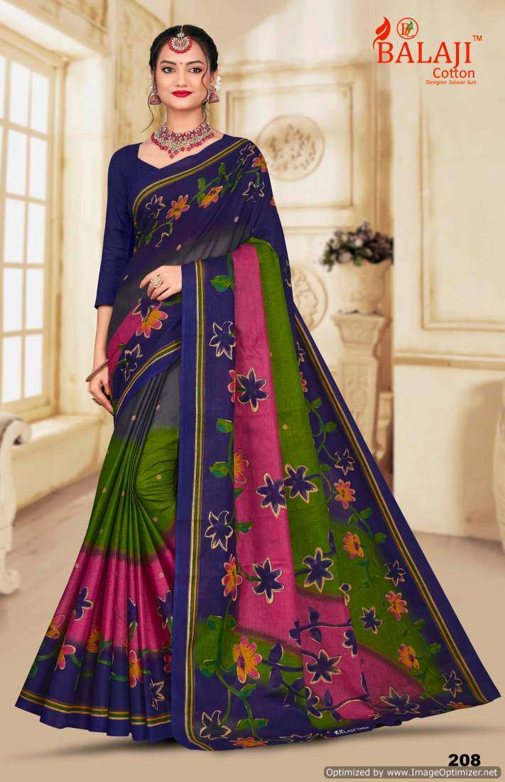 Balaji South Masleen Vol-2 – Cotton Sarees - Wholesale Catalog