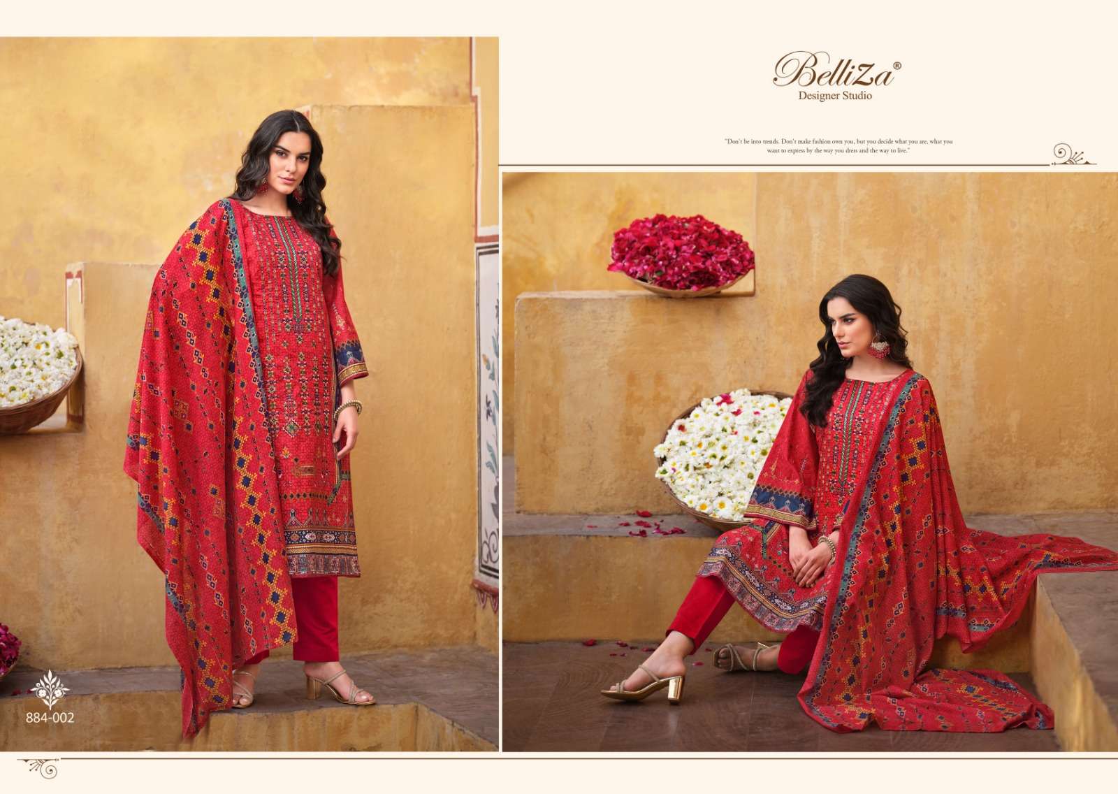 Belliza Bin Saeed Vol 3 Dress Material Wholesale catalog