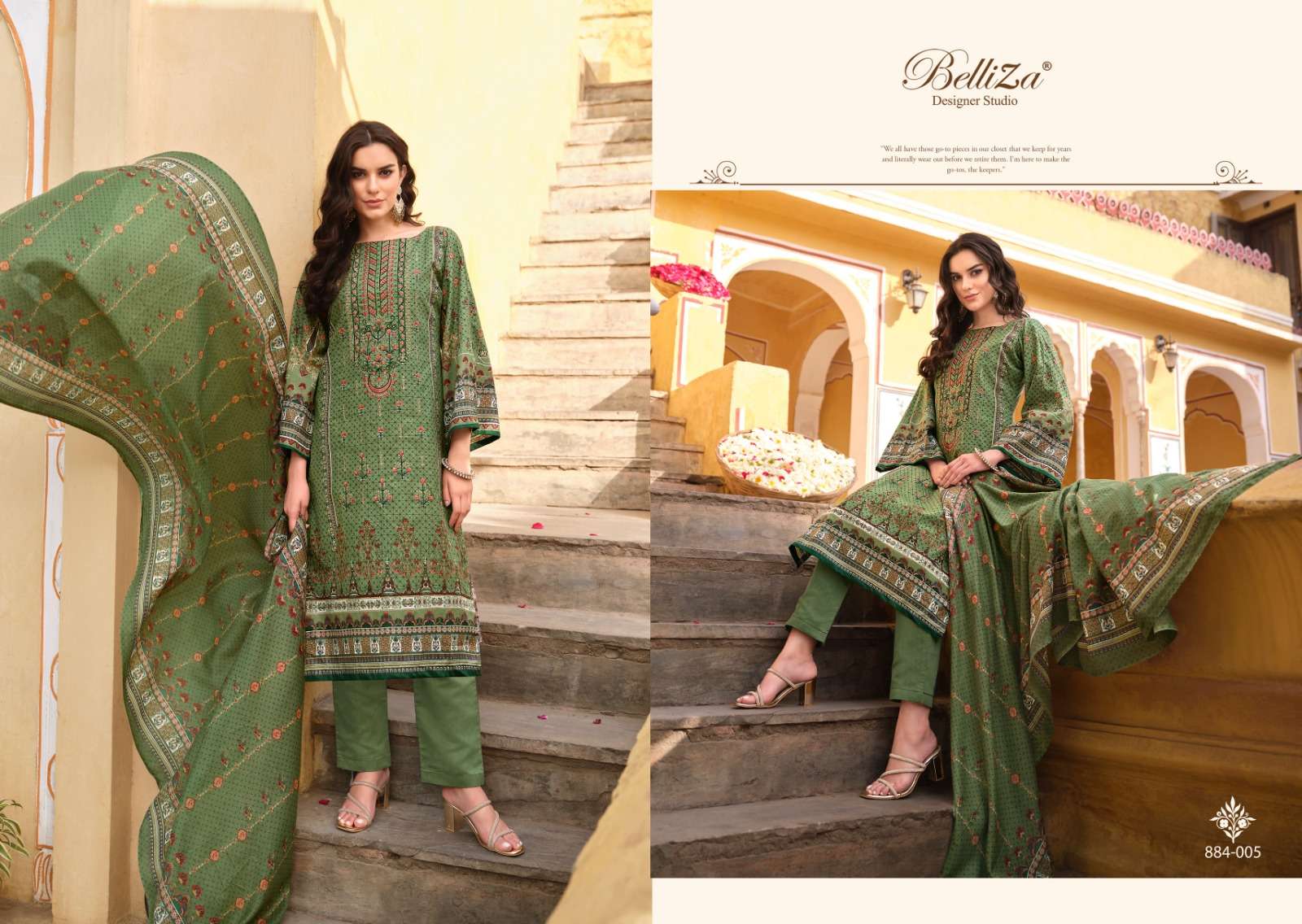 Belliza Bin Saeed Vol 3 Dress Material Wholesale catalog