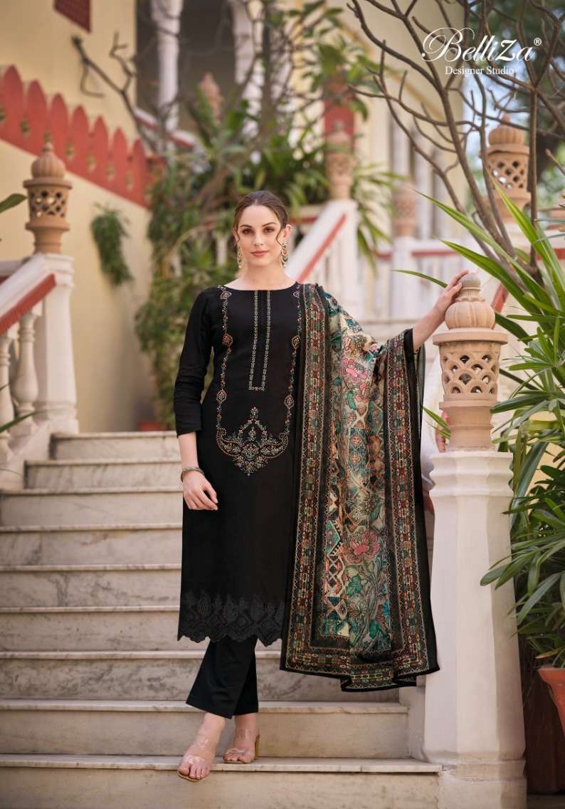 Belliza Jashn E Ishq Vol 3 Cotton Embroidred Dress Material Wholesale catalog