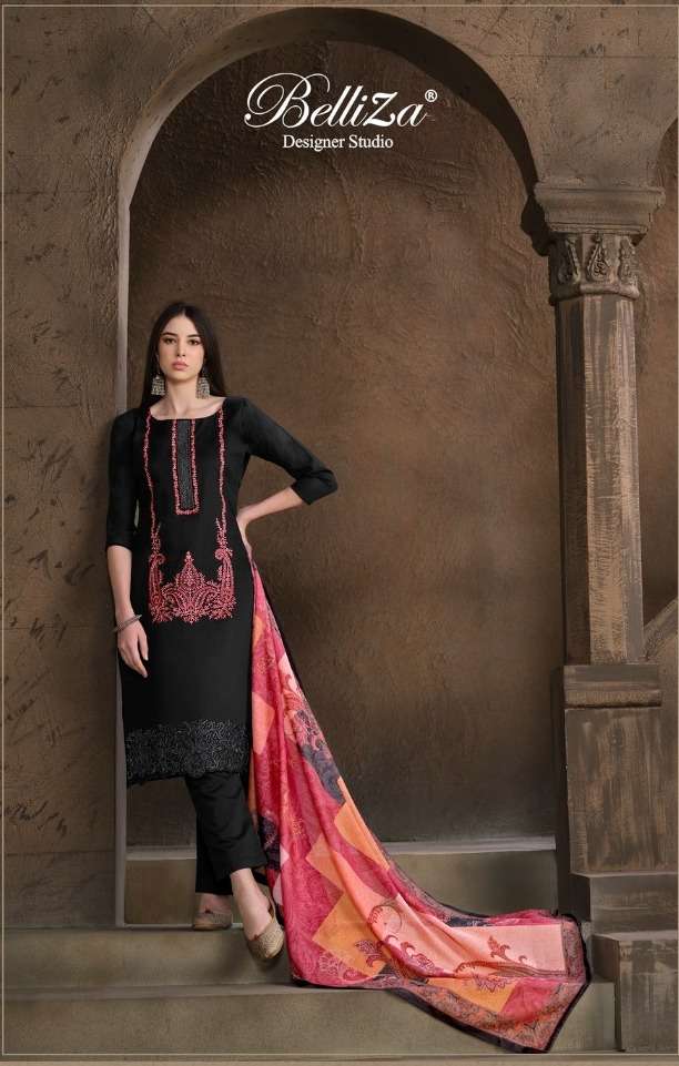 Belliza Jashn E Ishq Vol 4 Cotton Embroidred Dress Material Wholesale catalog