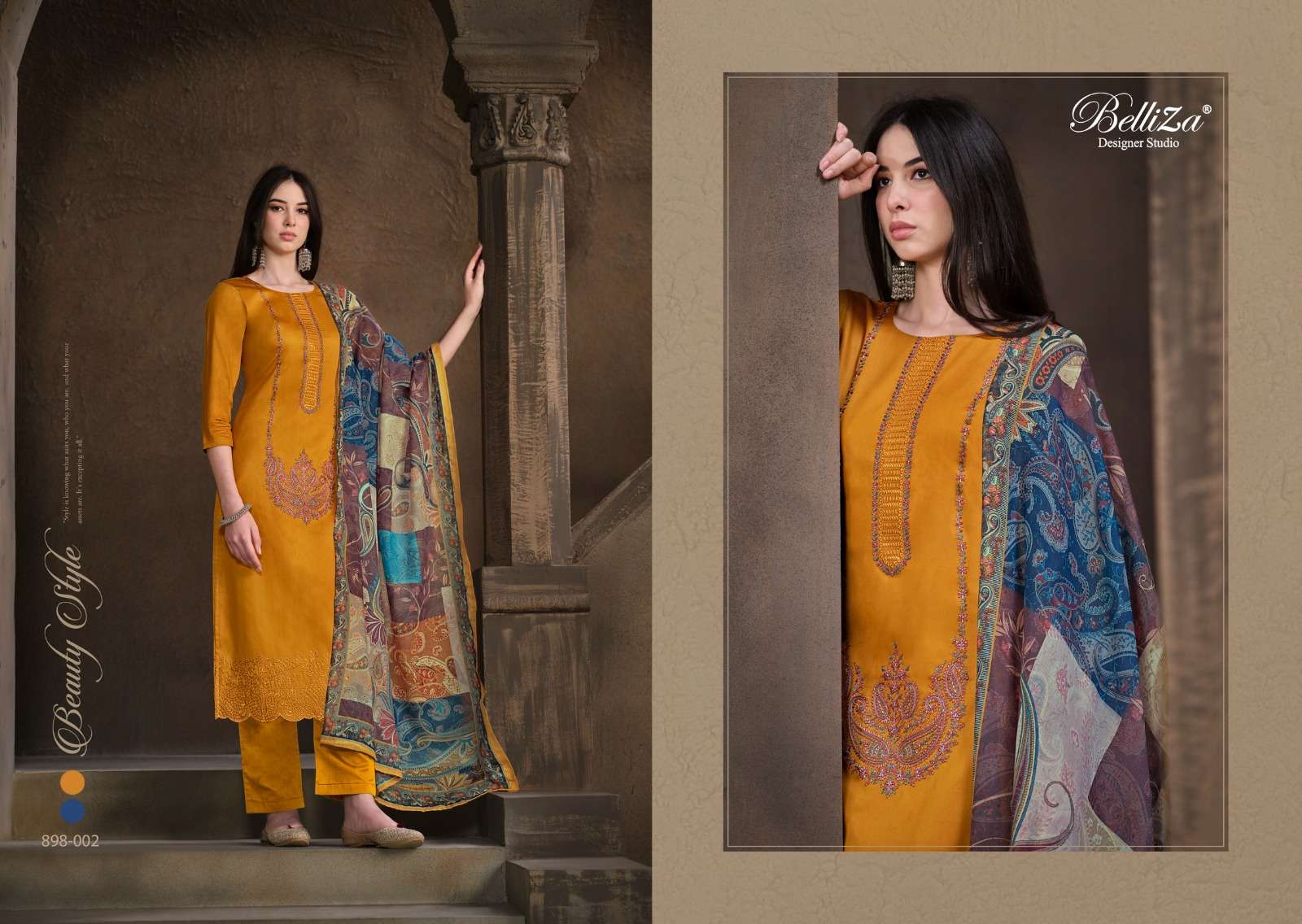 Belliza Jashn E Ishq Vol 4 Cotton Embroidred Dress Material Wholesale catalog