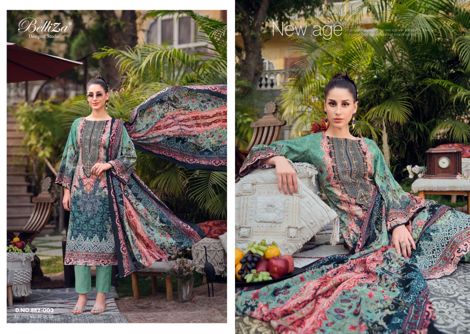 Belliza Naira Vol 36 Digital Print Dress Material Wholesale catalog