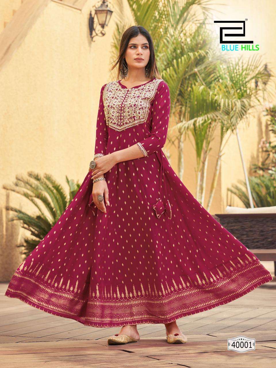 BLUE HILLS Walkway NX -40 Kurti Wholesale catalog