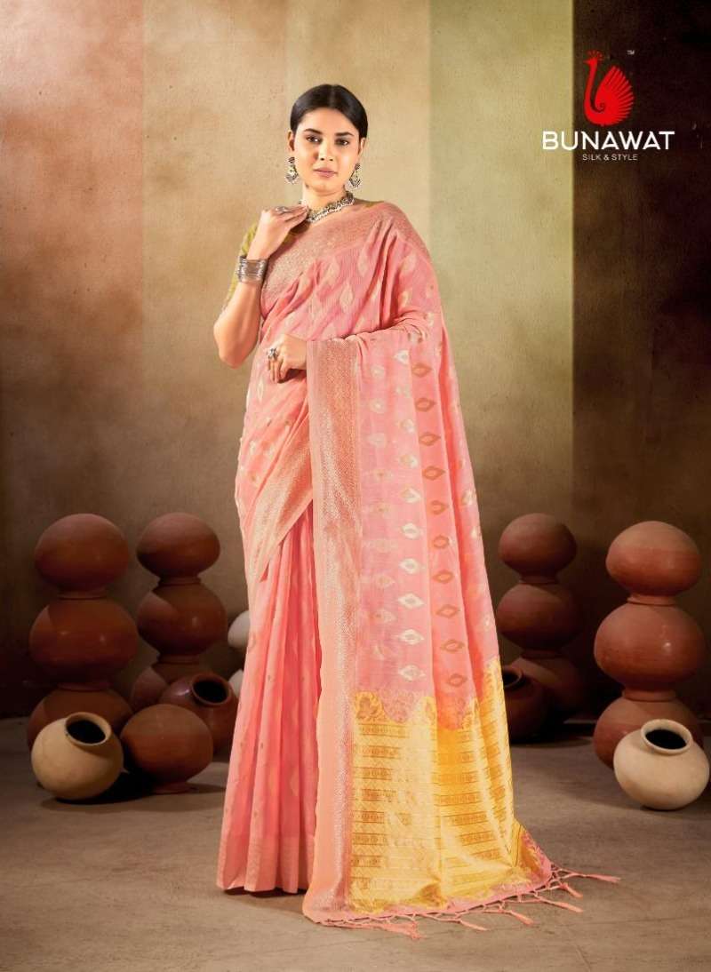 BUNAWAT PASMINA COTTON Saree Wholesale catalog
