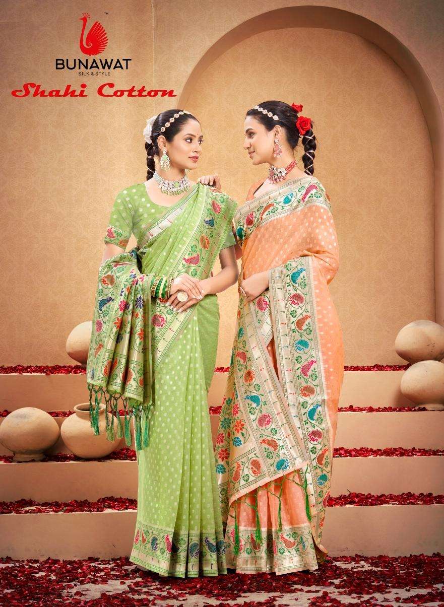 BUNAWAT SHAHI COTTON Saree Wholesale catalog