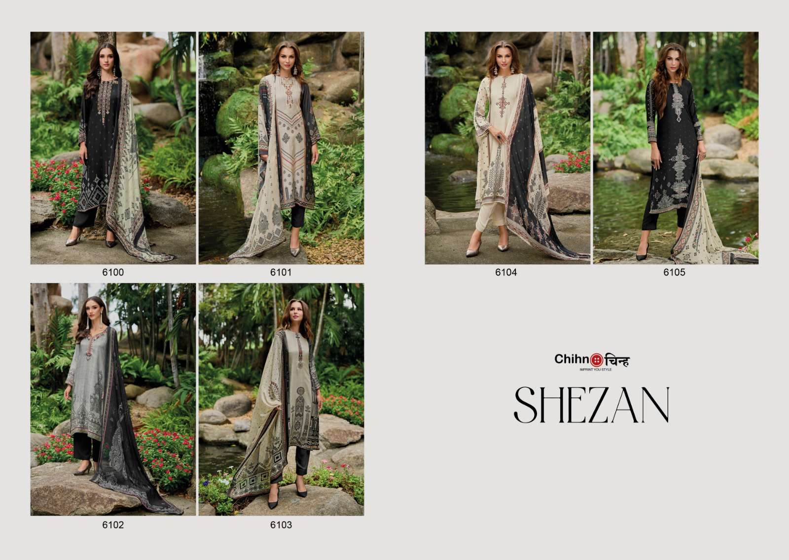 CHIHN SHEZAN Salwar Kameez Wholesale catalog
