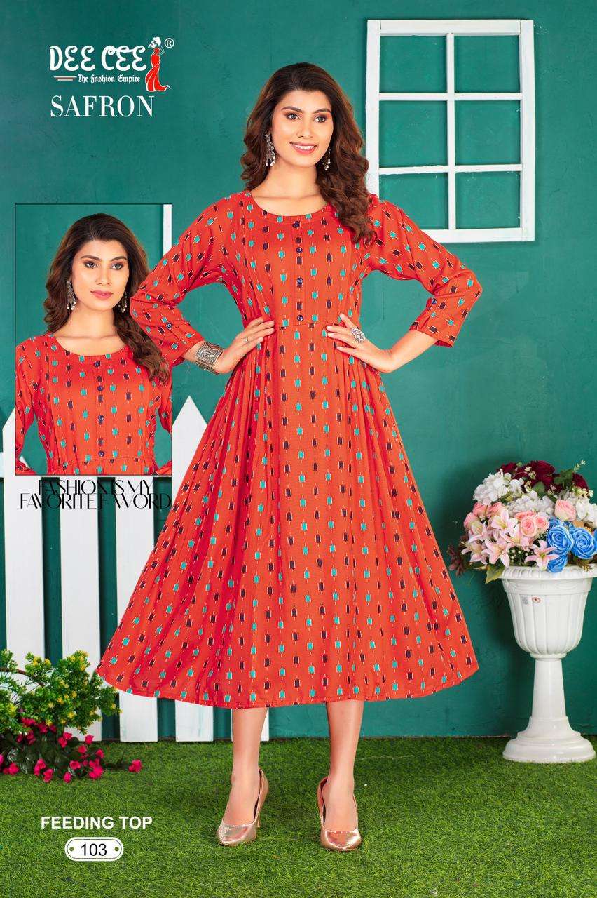DEECEE SAFRON Kurti Wholesale catalog