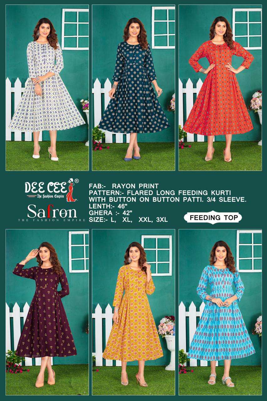 DEECEE SAFRON Kurti Wholesale catalog
