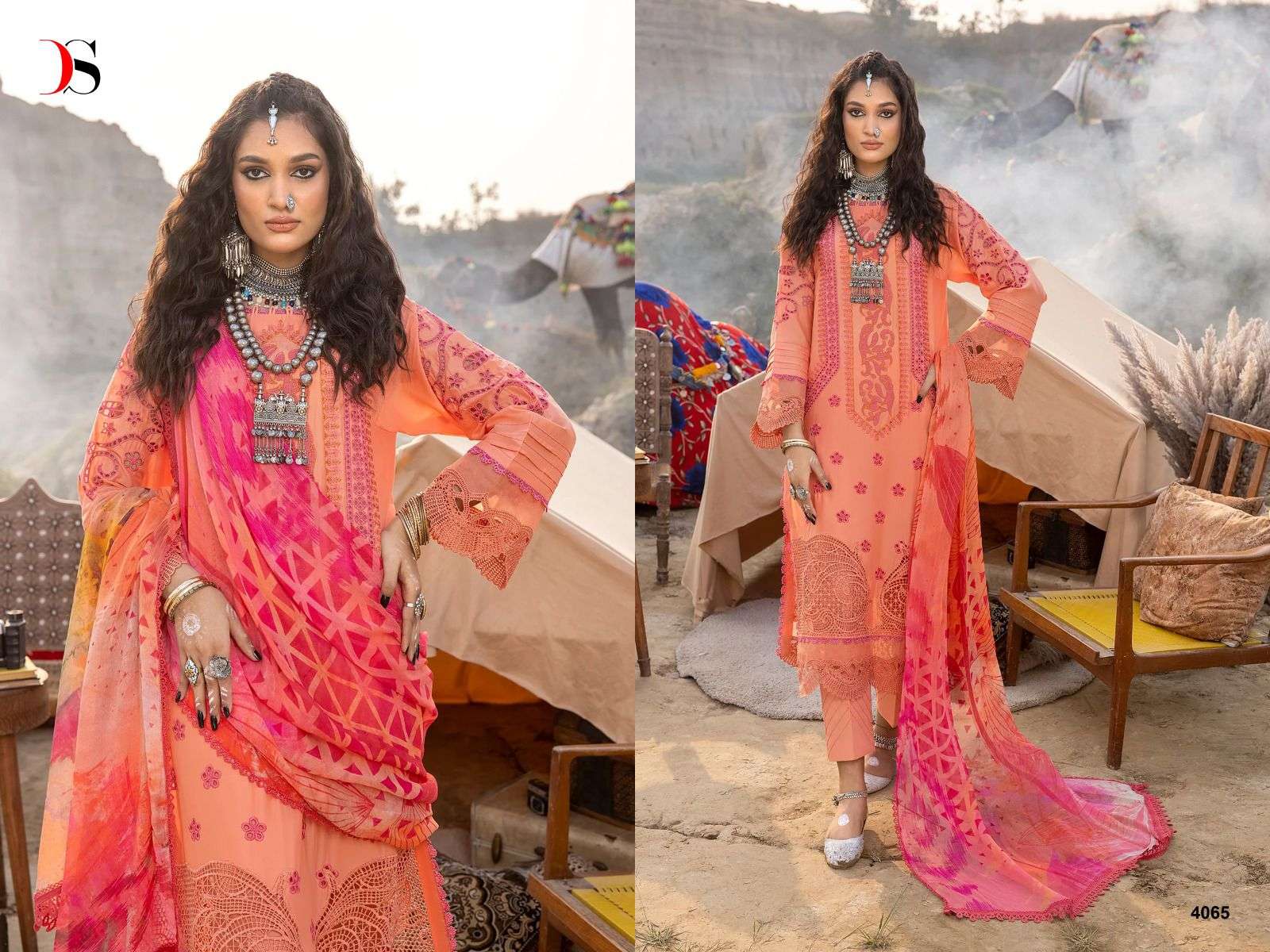 Deepsy Adan Libas Super Hit 24 Cotton Dupatta Salwar Suit Wholesale catalog