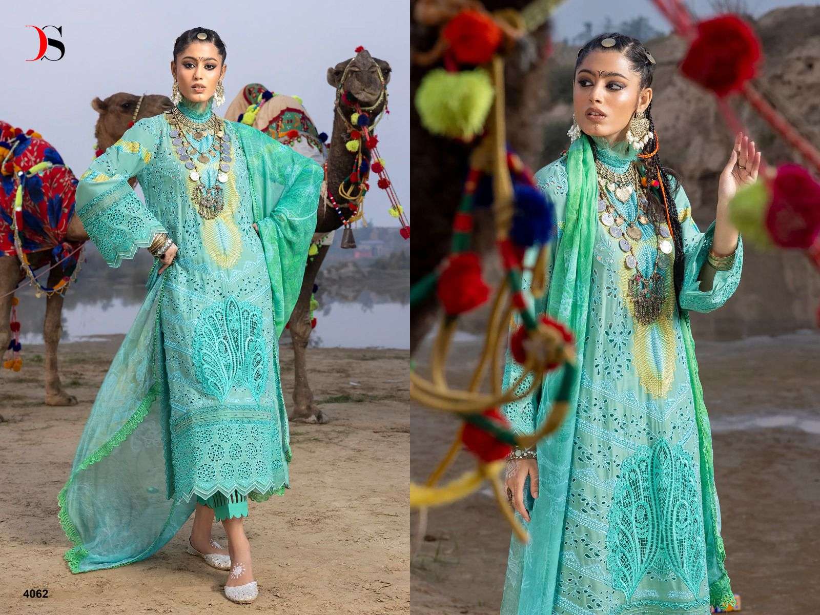Deepsy Adan Libas Super Hit 24 Cotton Dupatta Salwar Suit Wholesale catalog