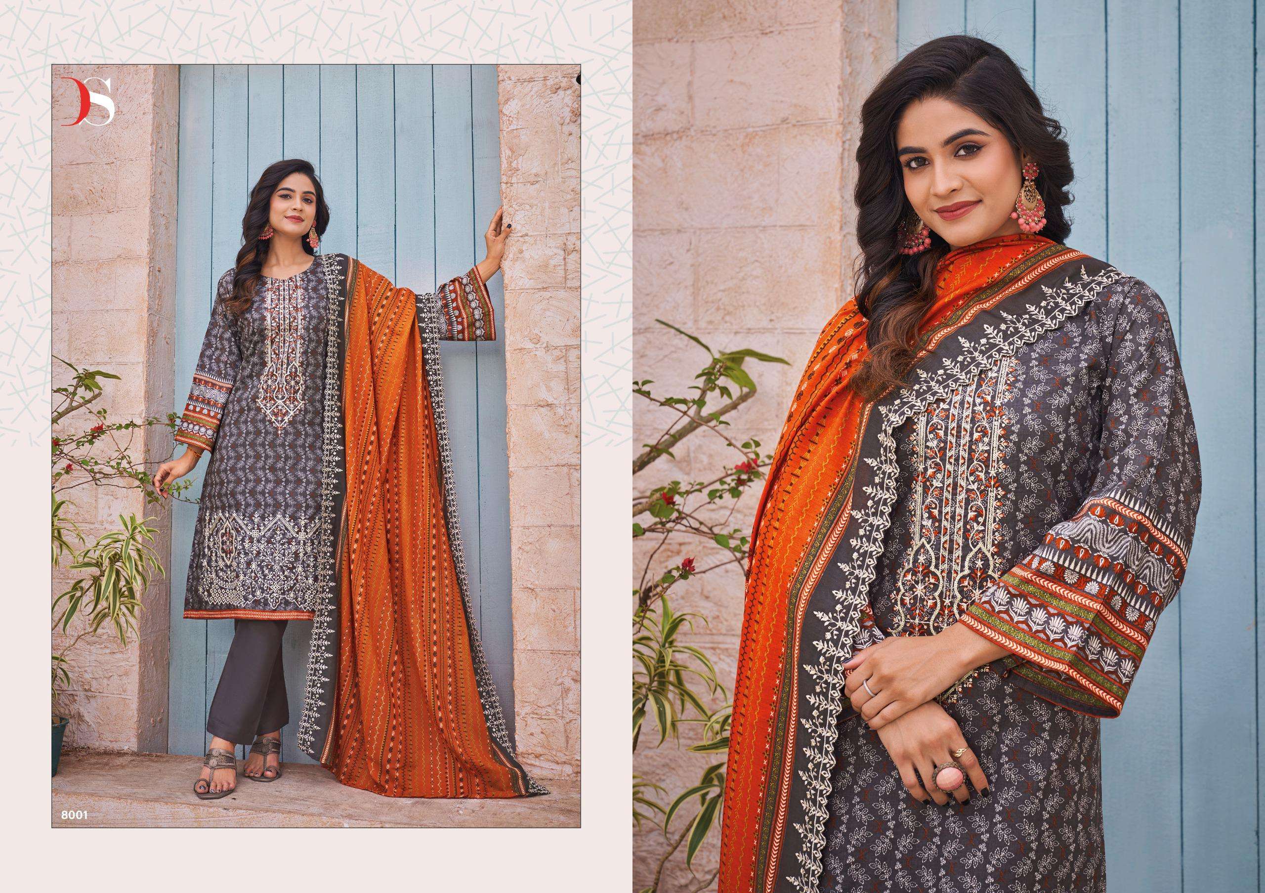 Deepsy Bin Saeed 8 Lawn Collection Salwar Kameez Wholesale catalog