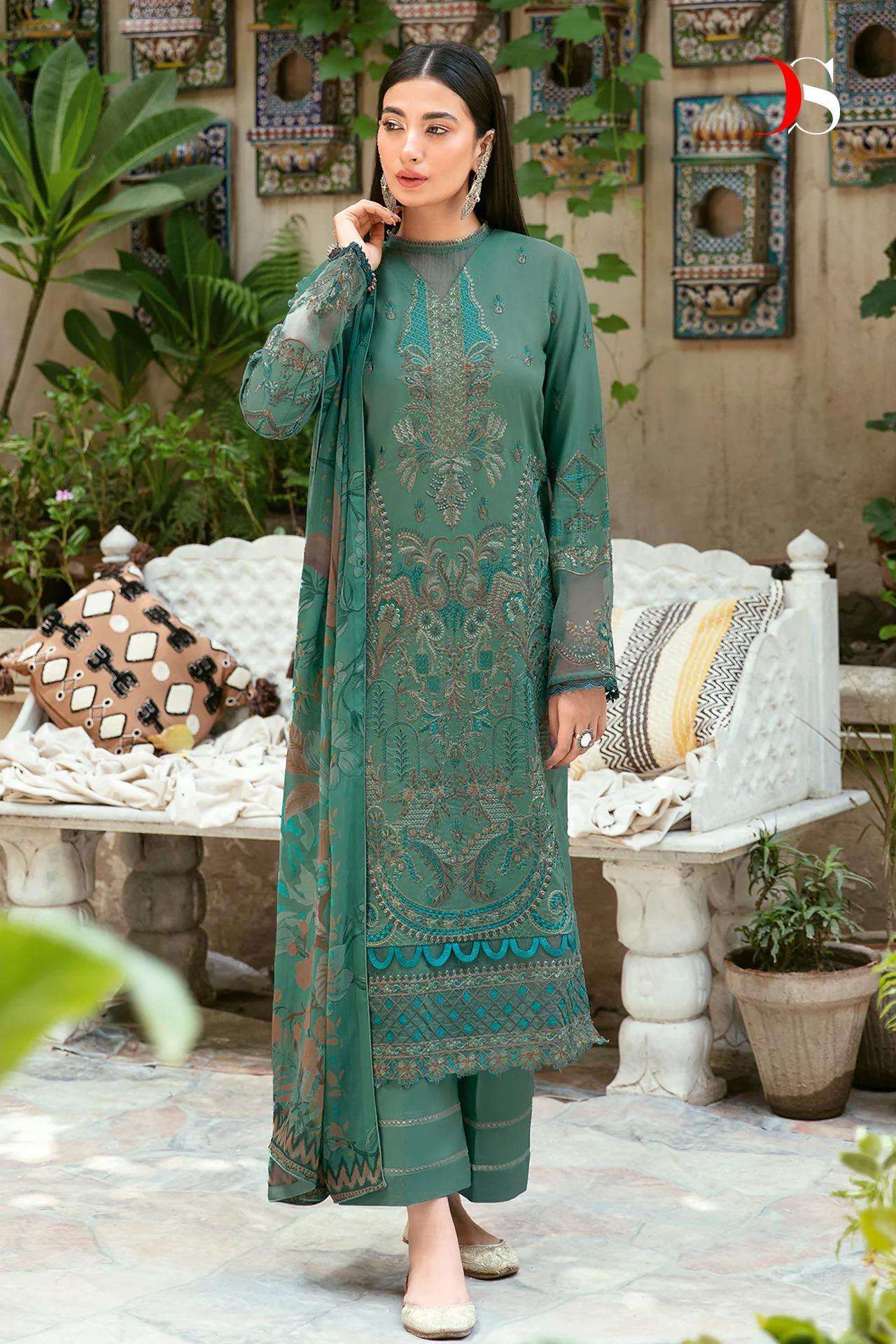 Deepsy Cheveron 12 Chiffon Dupatta Pakistani Suit Wholesale Catalog