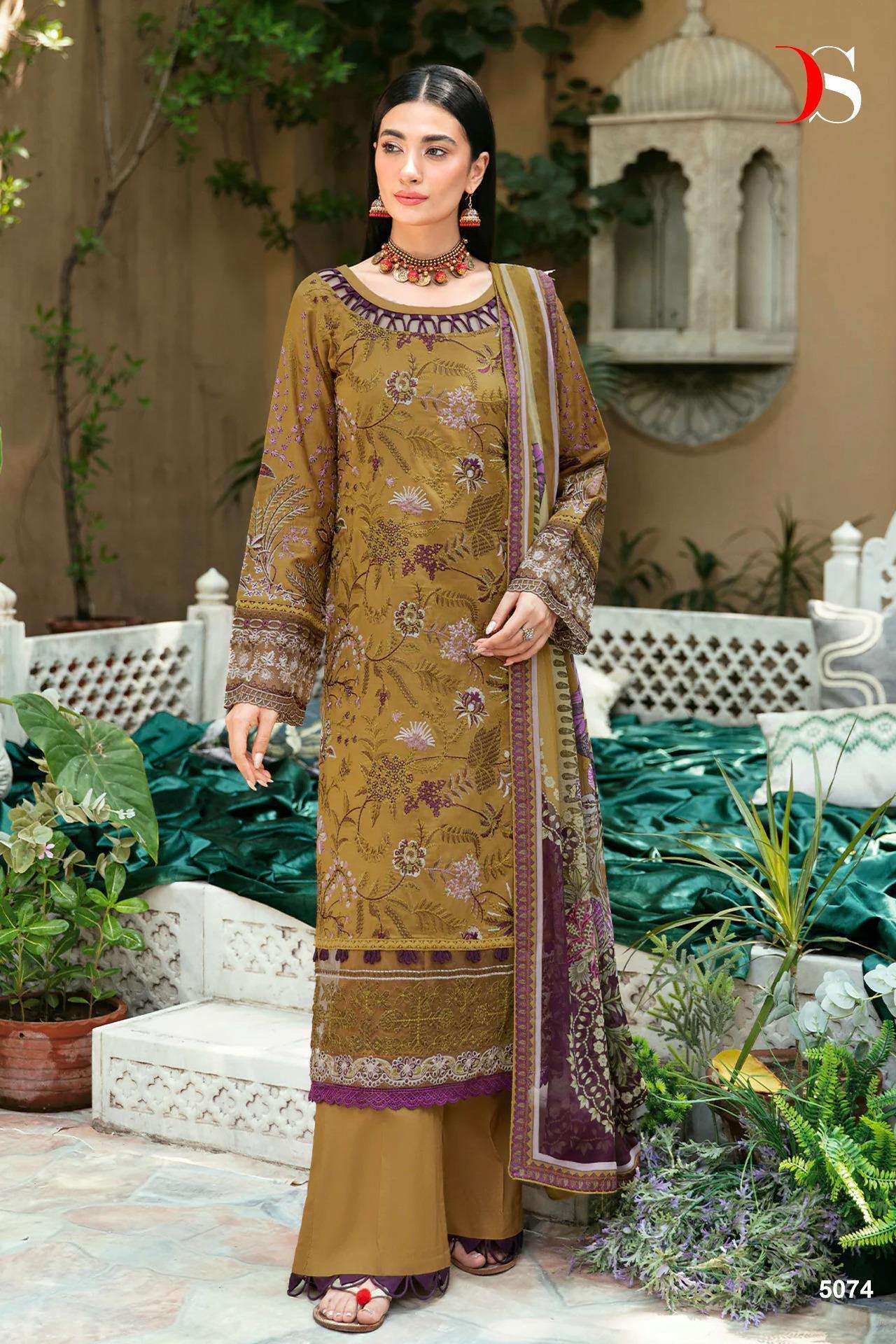 Deepsy Cheveron 12 Cotton Dupatta Salwar Suits Wholesale catalog