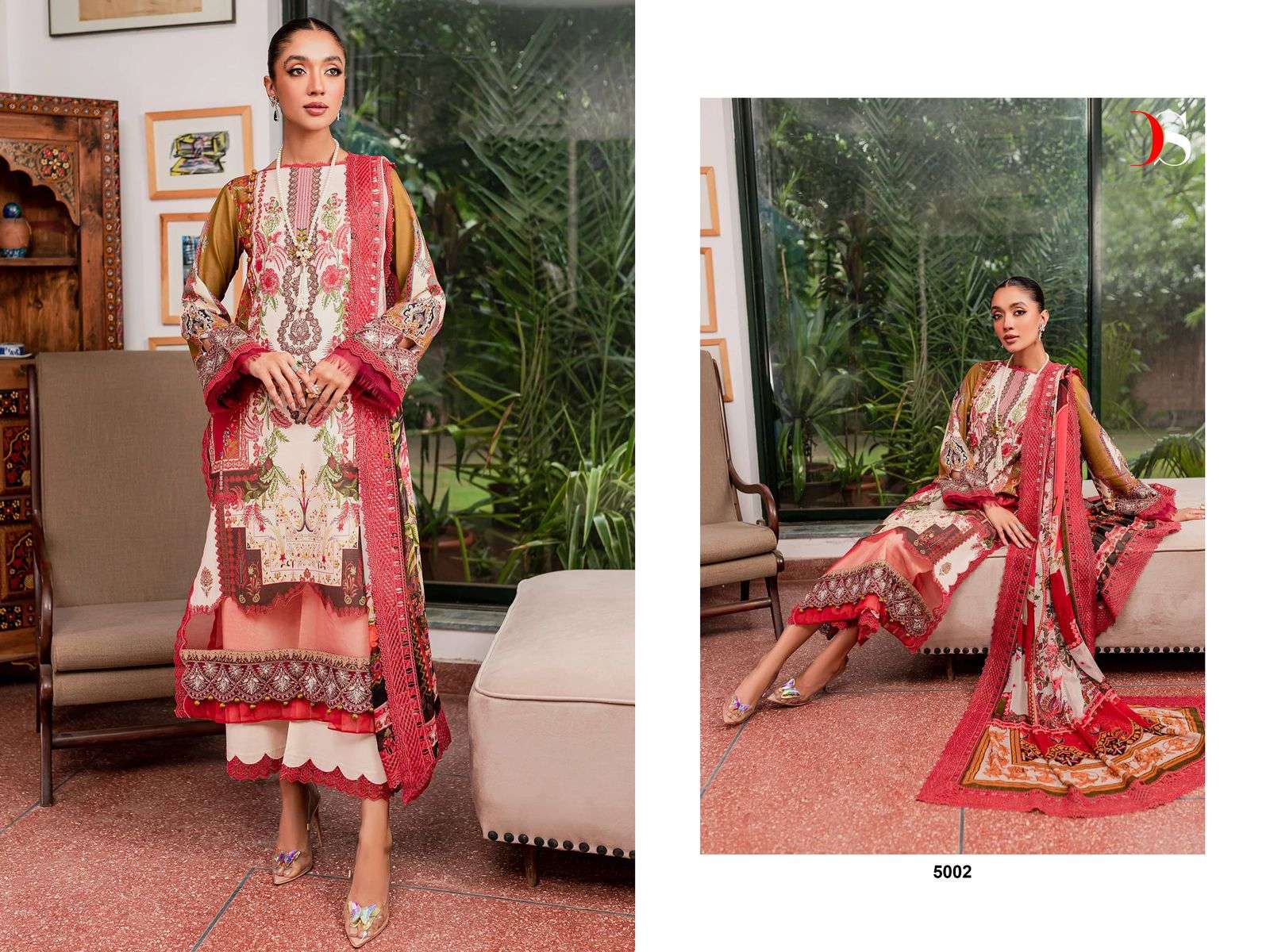 Deepsy Jade Bliss Lawn 24 Cotton Dupatta Pakistani Suits Wholesale catalog