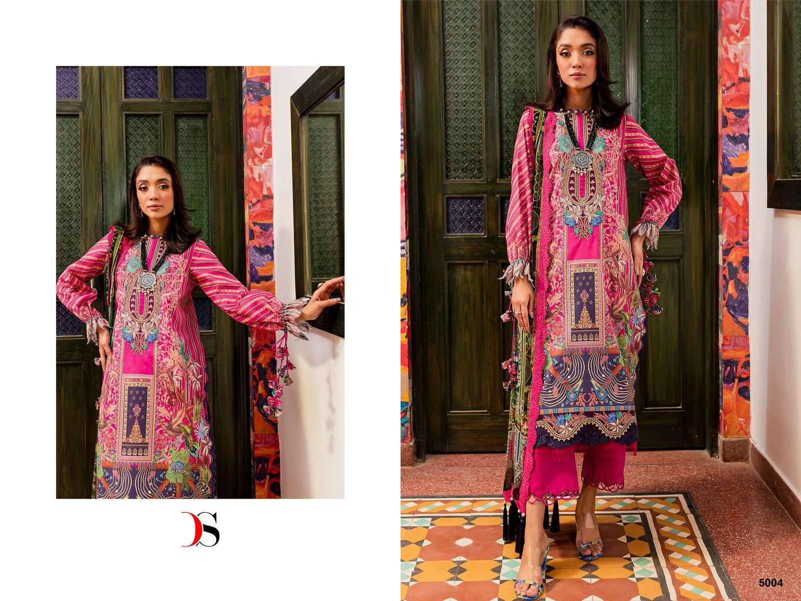 Deepsy Jade Bliss Lawn 24 Cotton Dupatta Pakistani Suits Wholesale catalog
