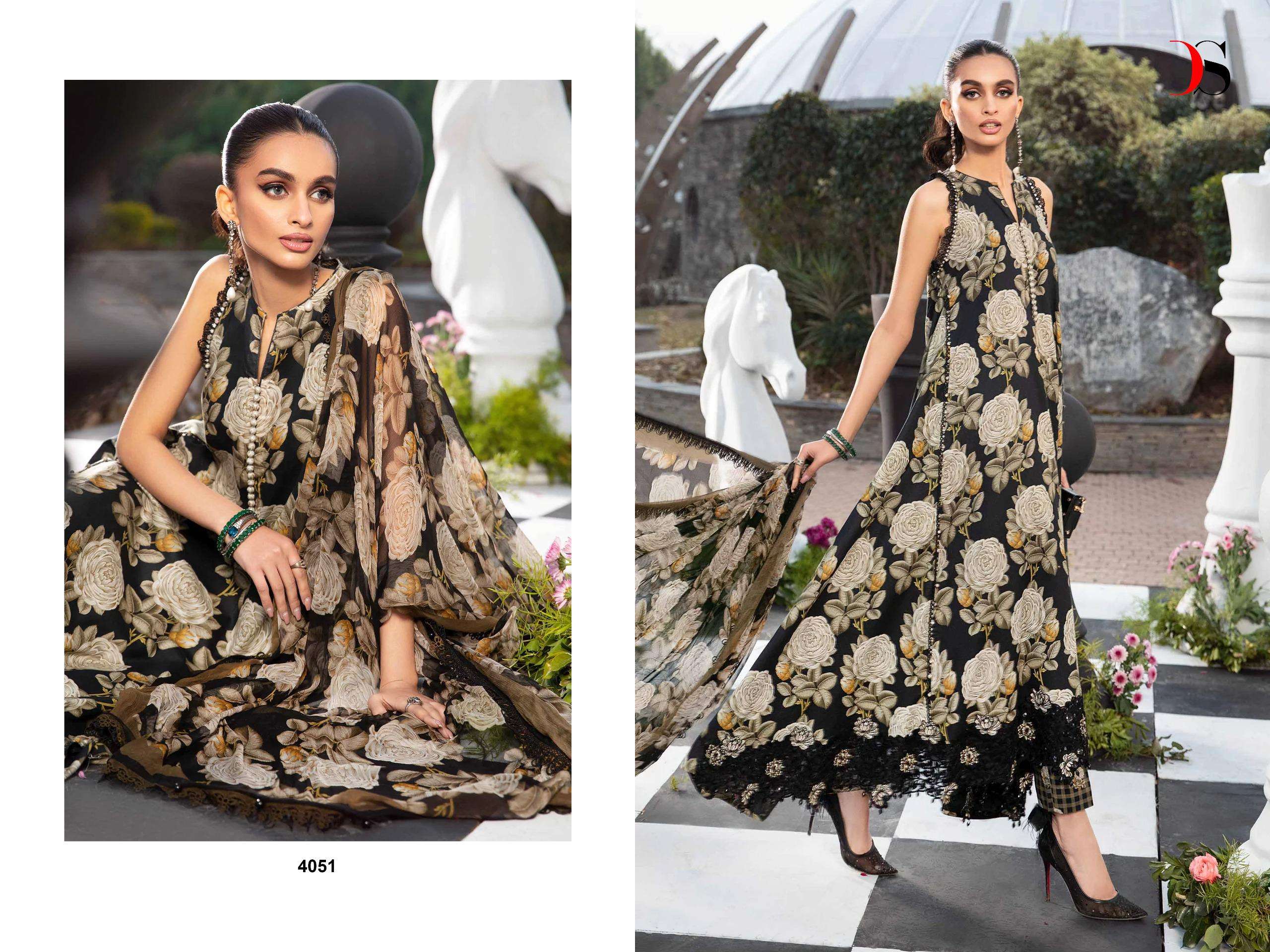 Deepsy Maria B MPrints 24 Chiffon Dupatta Salwar Kameez Wholesale catalog