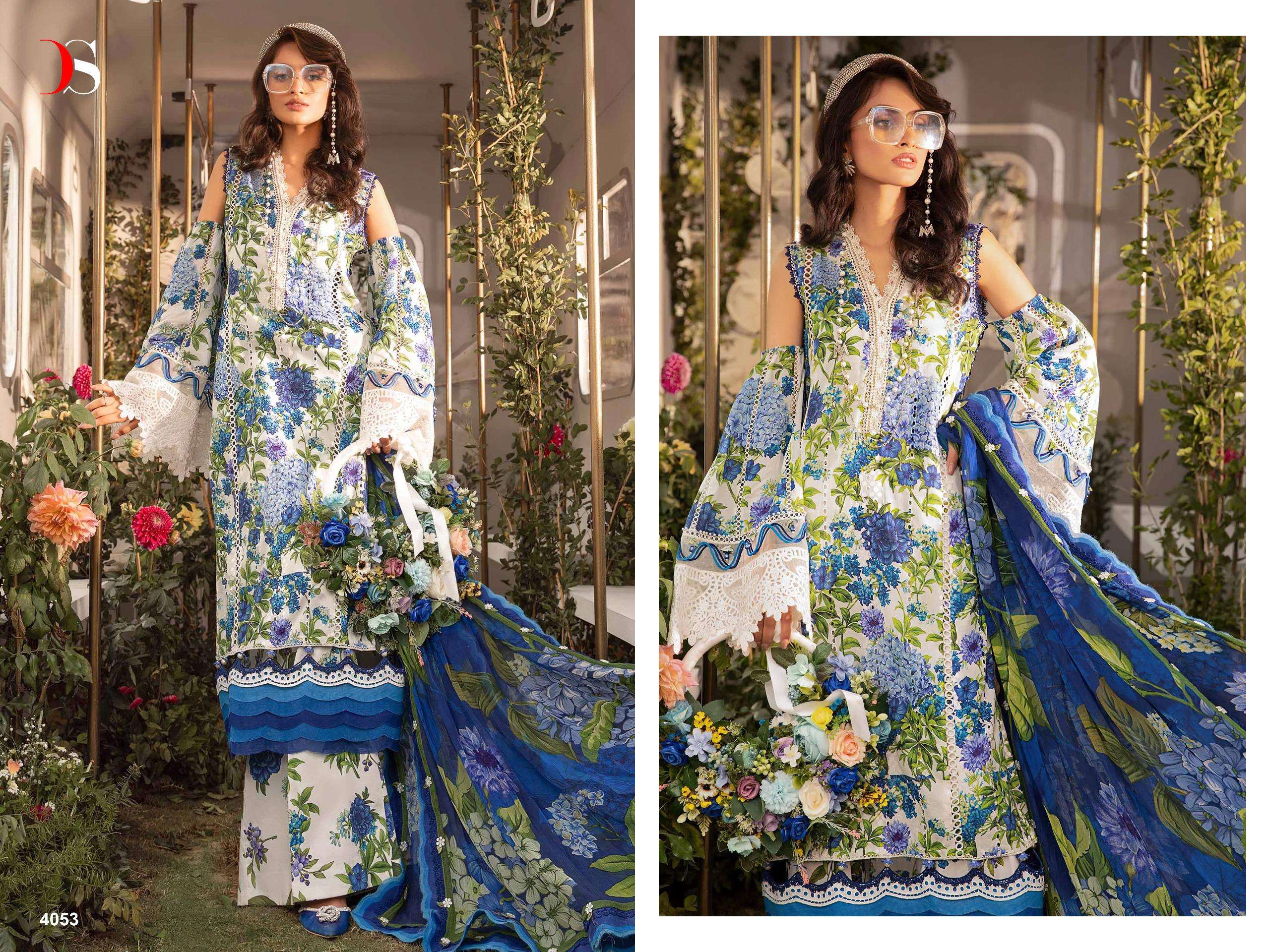 Deepsy Maria B MPrints 24 Chiffon Dupatta Salwar Kameez Wholesale catalog