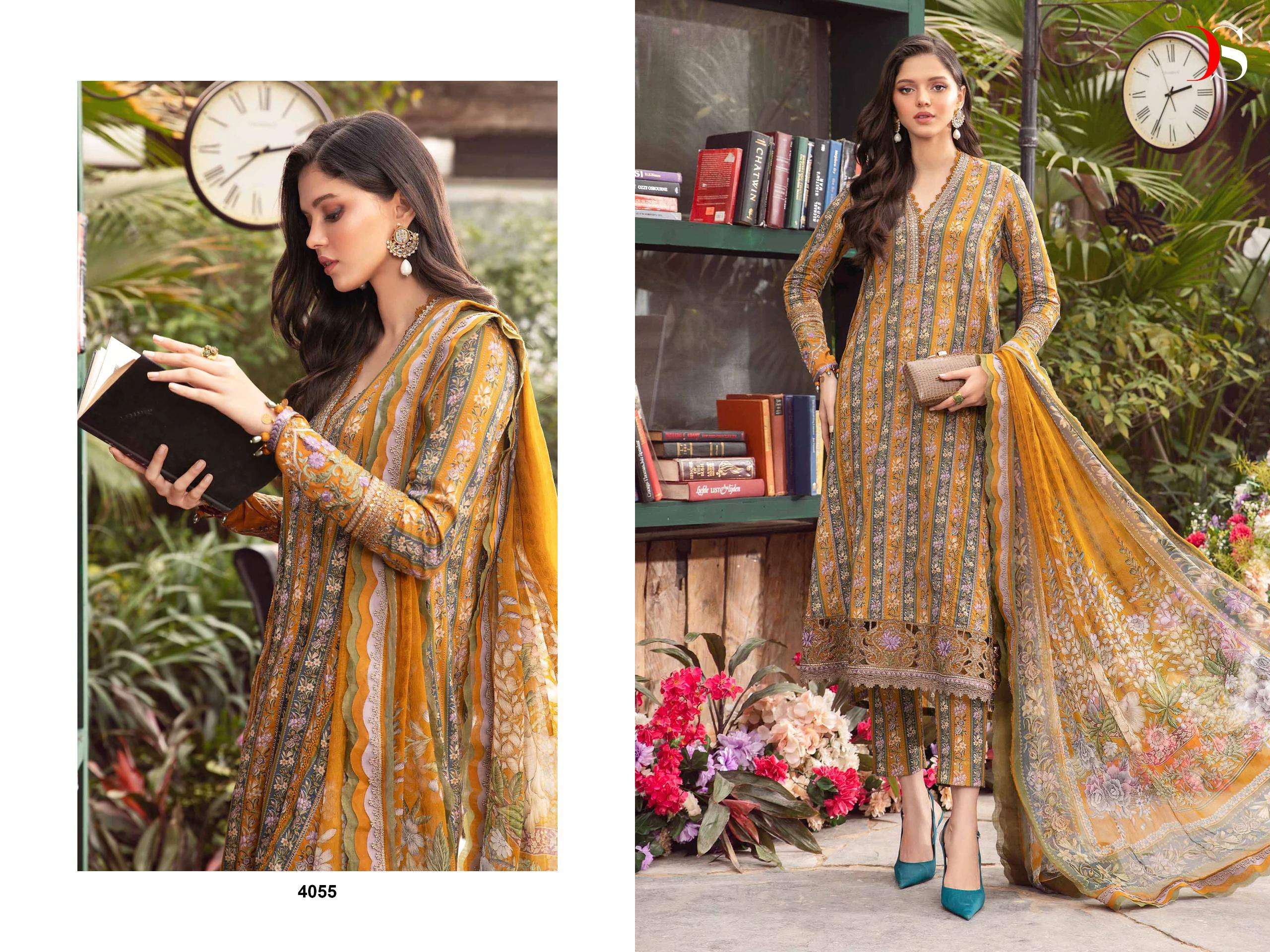 Deepsy Maria B MPrints 24 Chiffon Dupatta Salwar Kameez Wholesale catalog