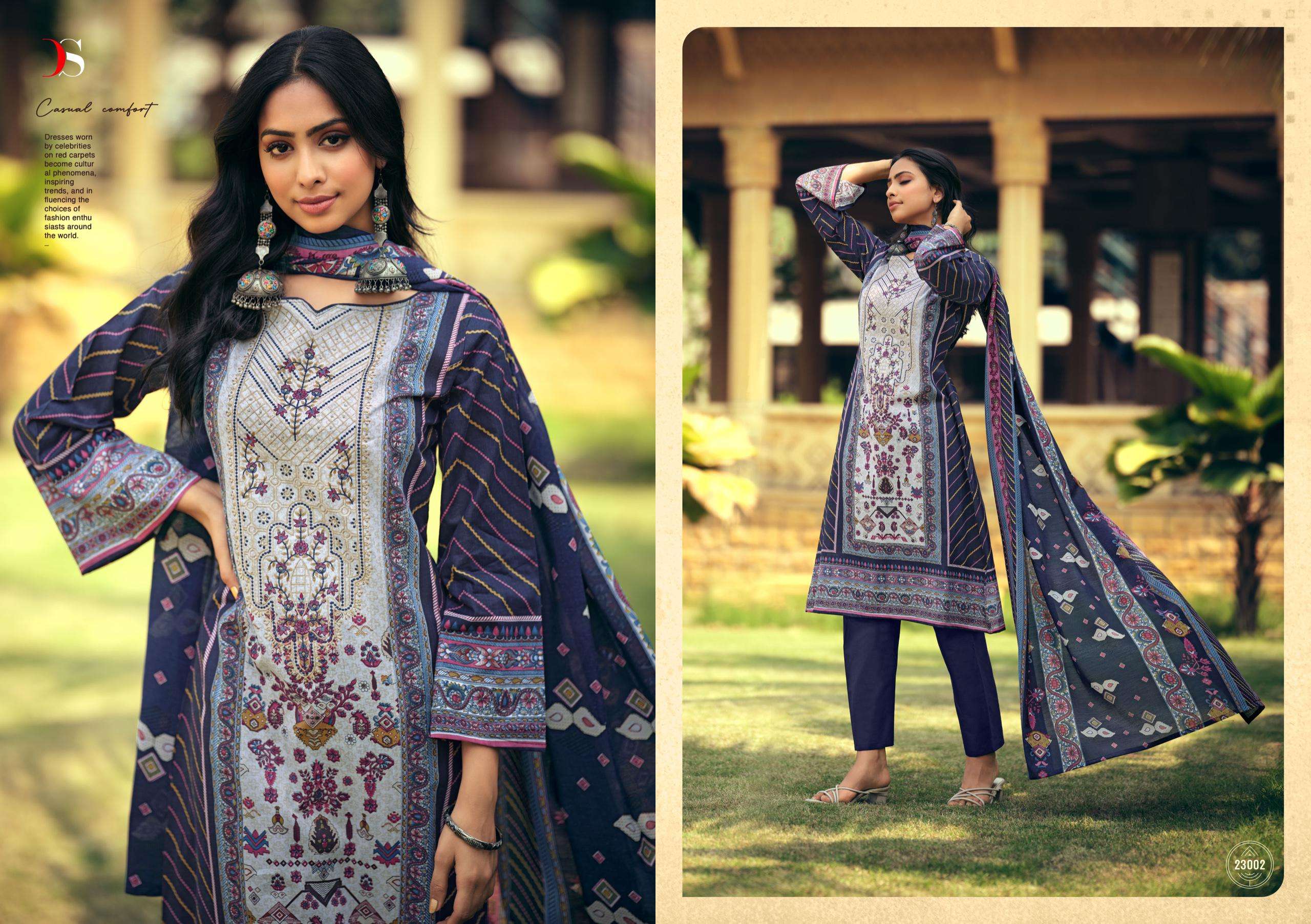 Deepsy Signature Embroidered Cotton Dupatta Salwar Suits Wholesale catalog