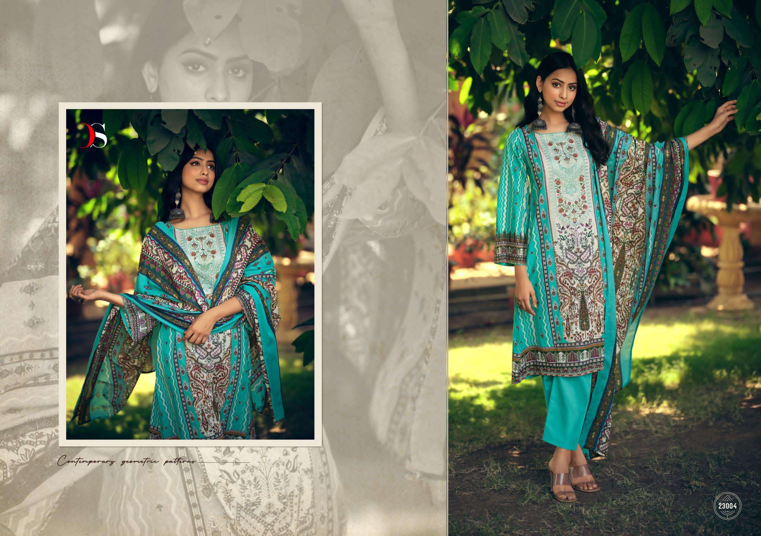 Deepsy Signature Embroidered Cotton Dupatta Salwar Suits Wholesale catalog