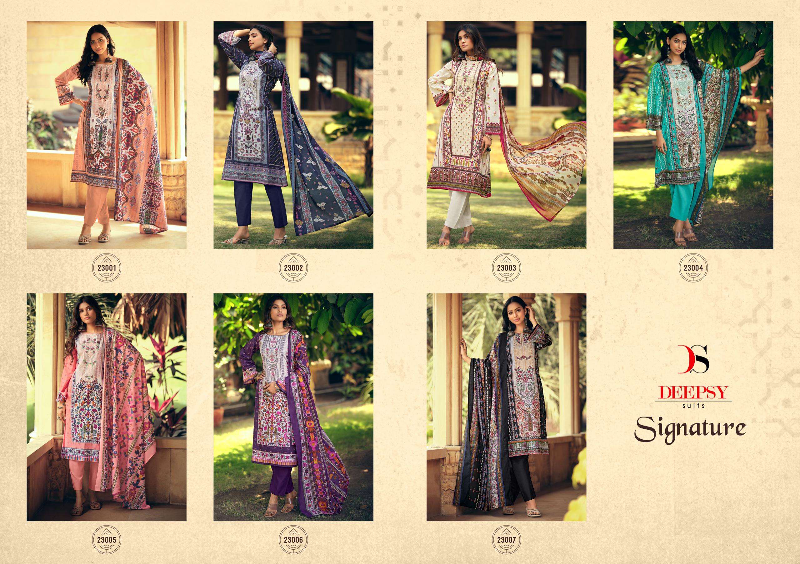 Deepsy Signature Embroidered Cotton Dupatta Salwar Suits Wholesale catalog